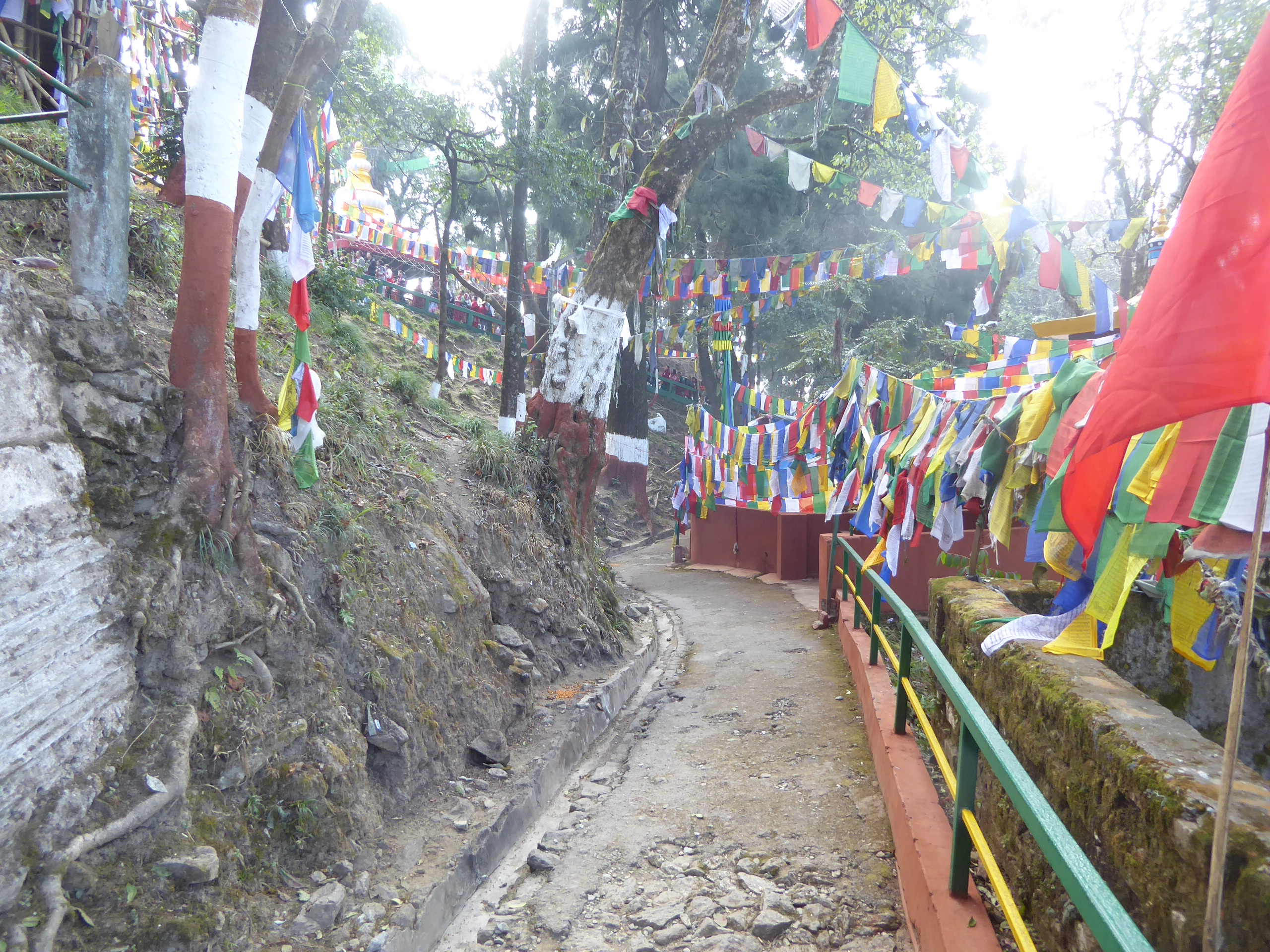 The hill is the site of both Hindu and Buddhist shrines. The Buddhist one is older, but mapmakers label the hill as Mahakal Mandir, which is