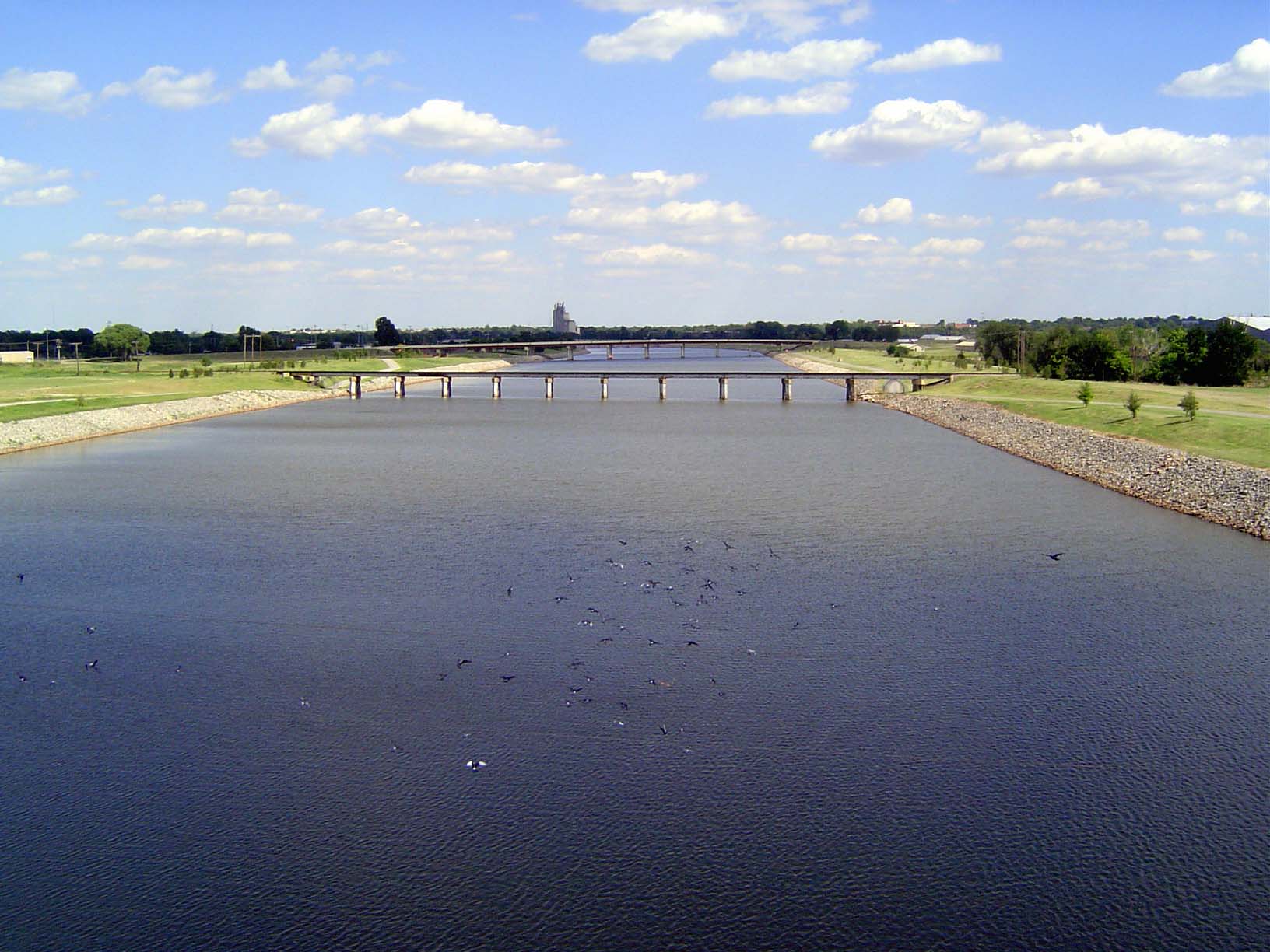 Just south of downtown is the North Canadian River. In a fit of boosterism, local officials recently decided to rename their bit of it the O