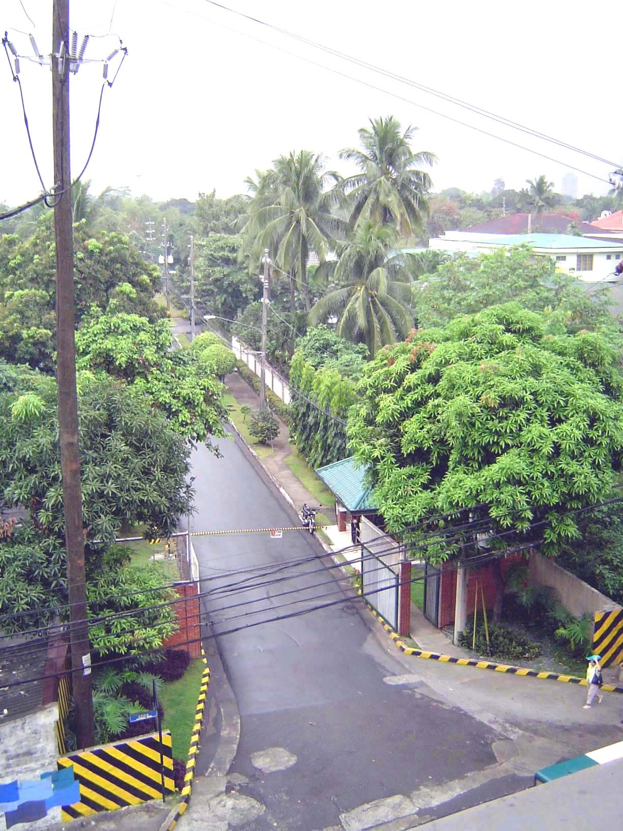 On the other side of EDSA is some of the most expensive residential property in Manila. We're looking at it from the elevated Ortigas Metro