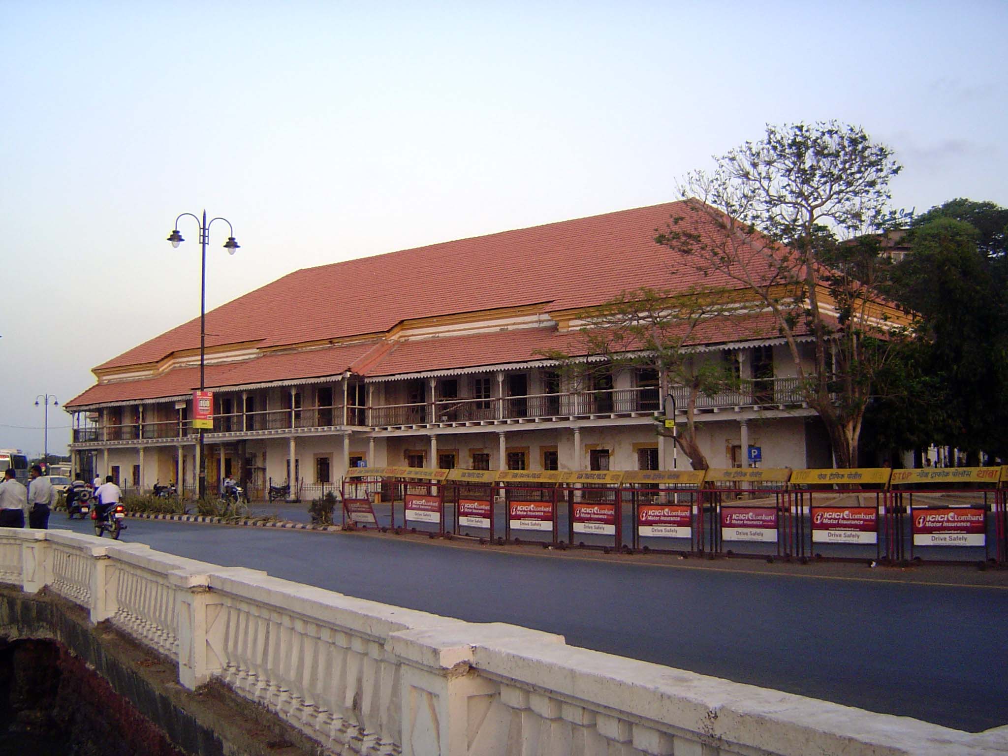There is a scattering of official buildings, but by the standards of British India everything is very modest. Here a building overlooks the