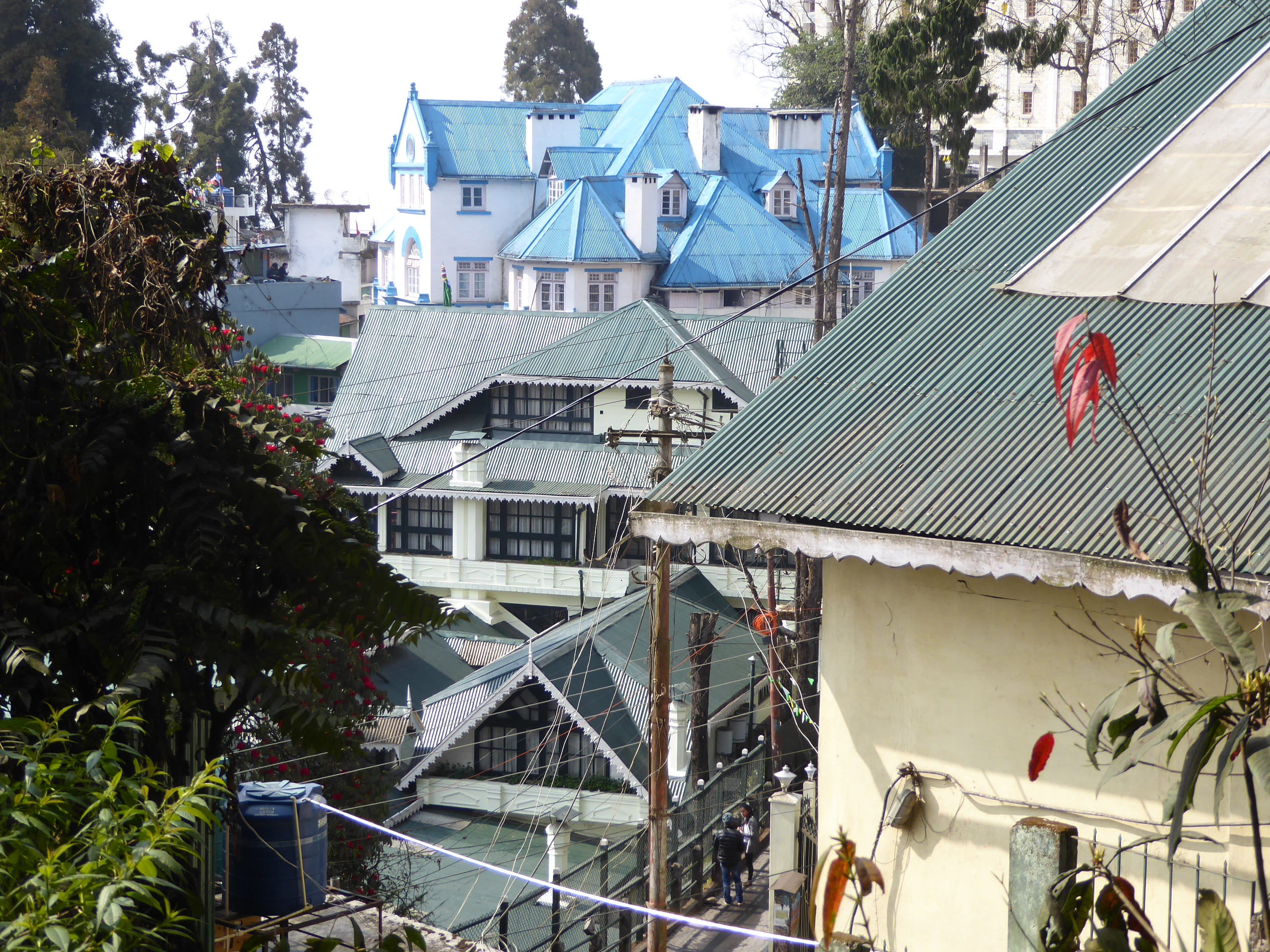 Sporting a new roof and new paint, this is the old Secretariat, built in 1898 to house the Government of Bengal when it moved up here during