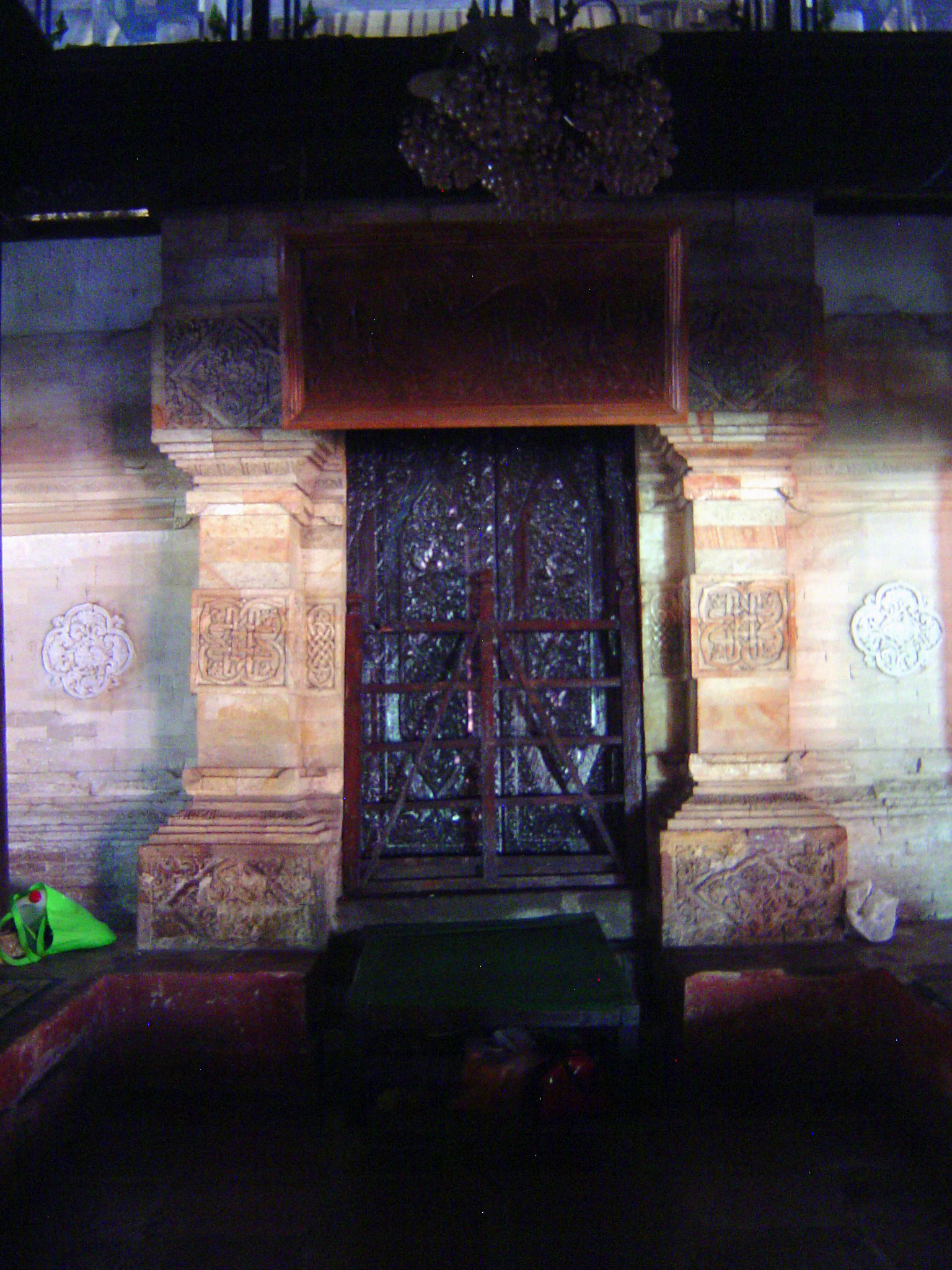 The prayer niche or mihrab.