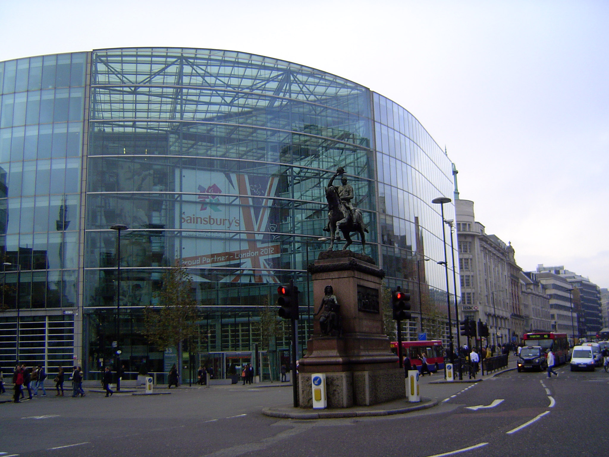 Here it is again, now cut down a few floors and wrapped in glass by Norman Foster. The building is now the headquarters of Sainsbury's.
