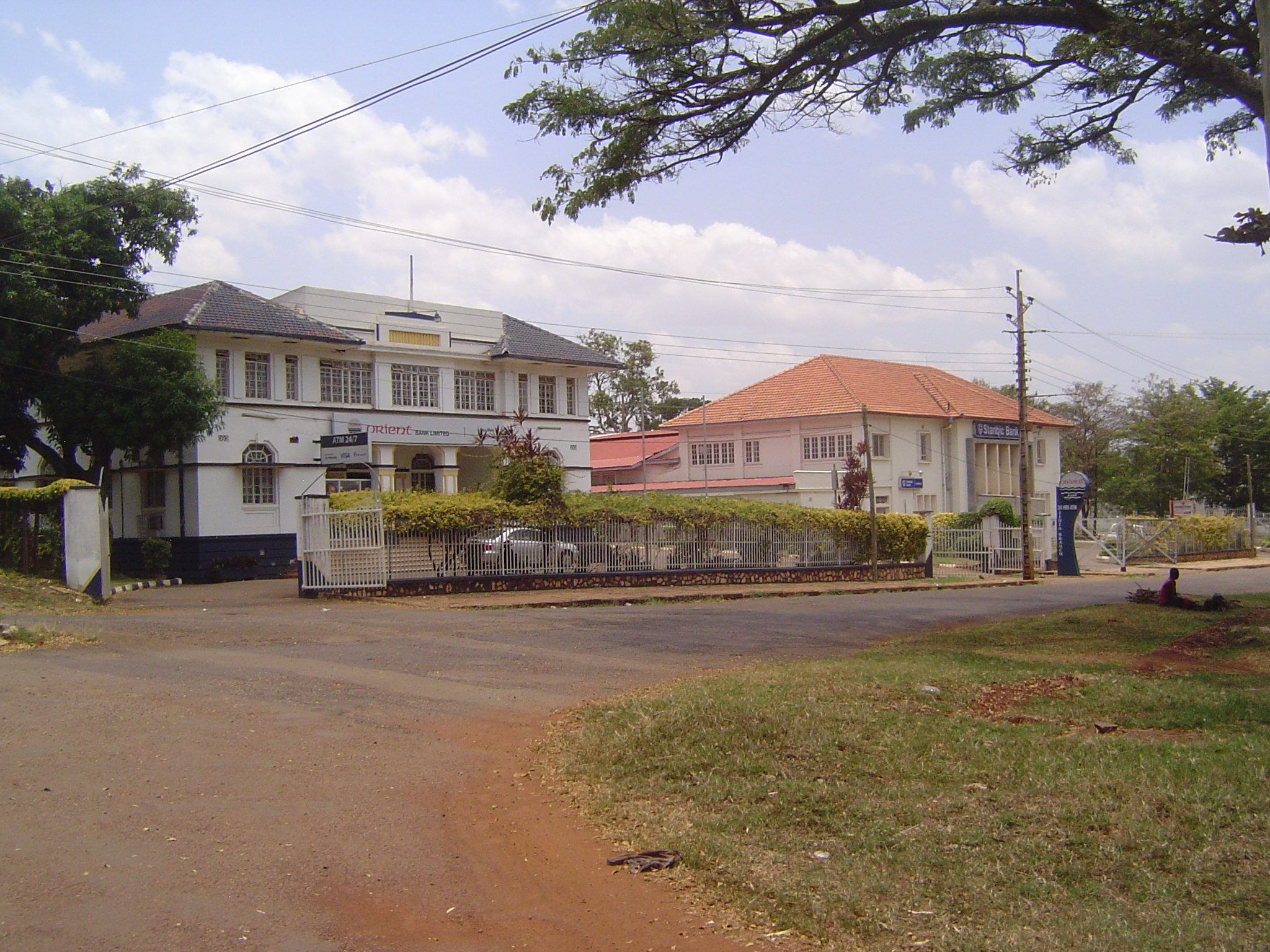 Jinja's banks. The Orient Bank probably occupies the building that once housed Barclay's. Stanbic is a unit of South Africa's Standard Bank.