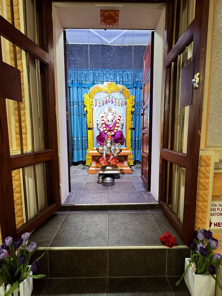 With shrines.