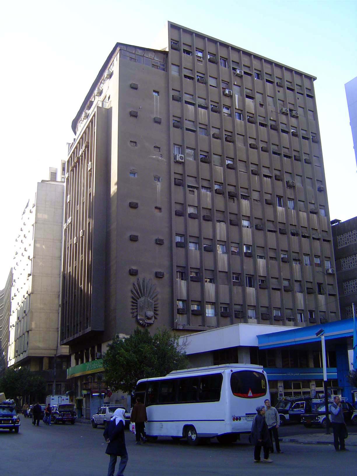 This is the site of Cairo's most famous old hotel, Shepheard's, destroyed during riots in 1952.
