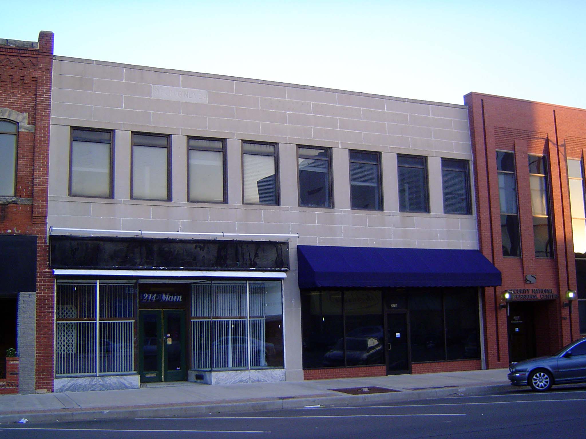 The old Woolworth's building has been blandly renovated but remains empty 2017.