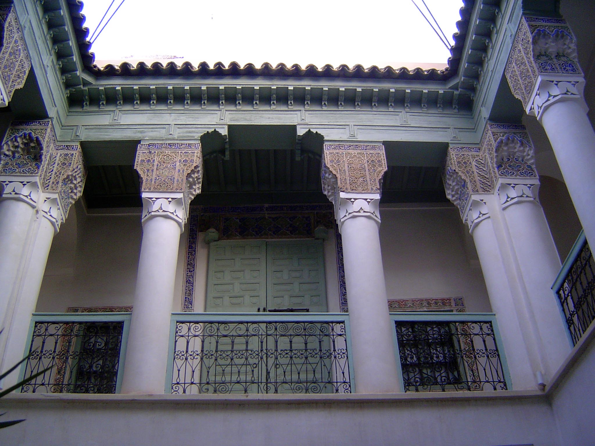 Inside.