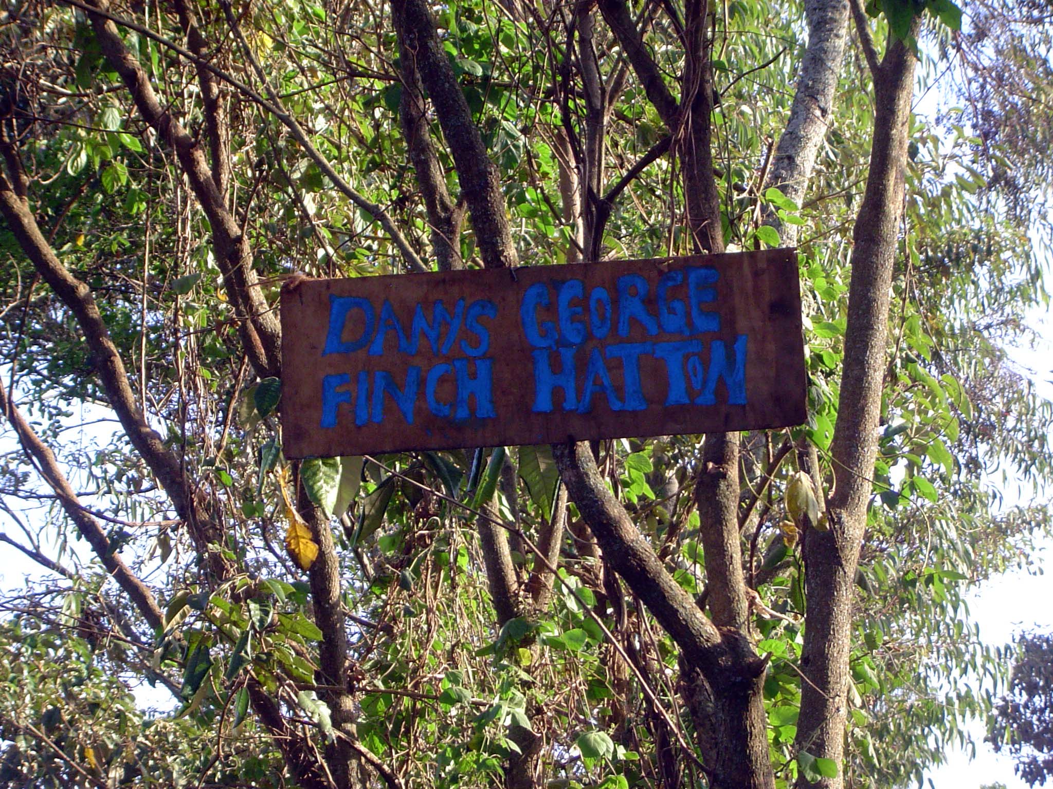Another sign. It's privately posted because the grave is on private land whose owner makes a small income charging admission.
