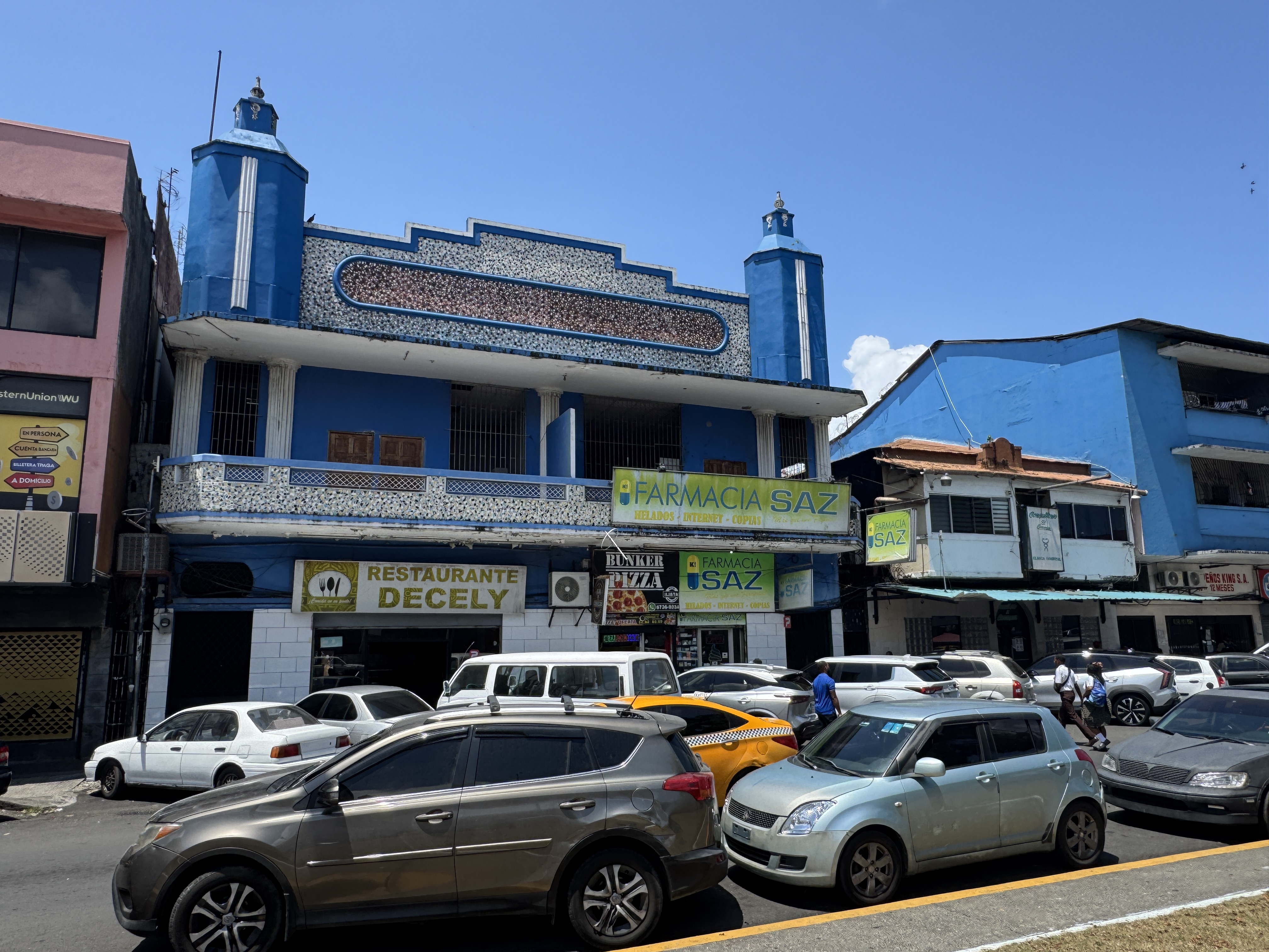 Americans were once a large part of the local population, too.  Perhaps that helps explain why Colón had seven movie theaters, all on the Pa