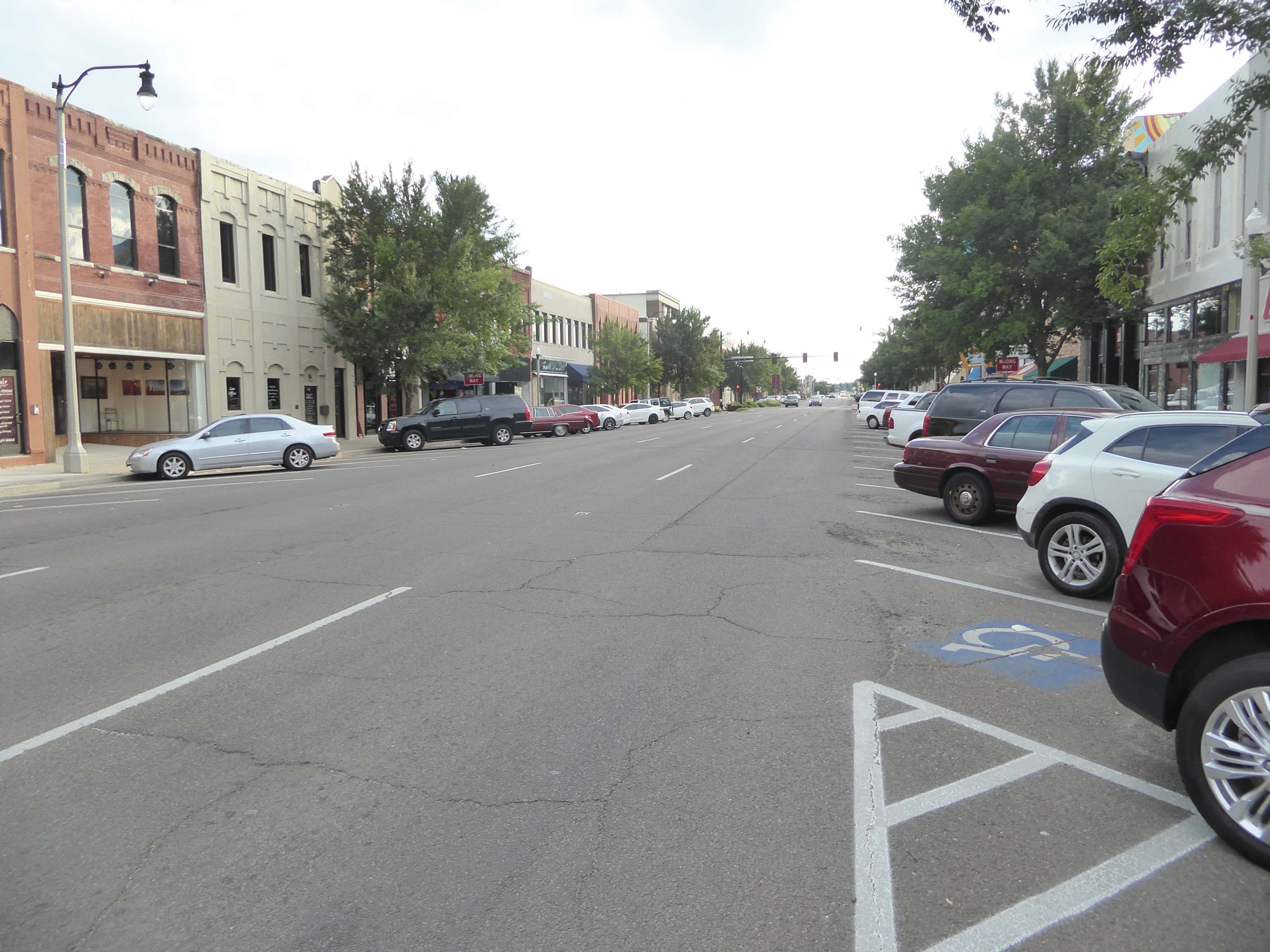 A lot of work has gone into improving Main Street, but on a summer afternoon things are pretty quiet.