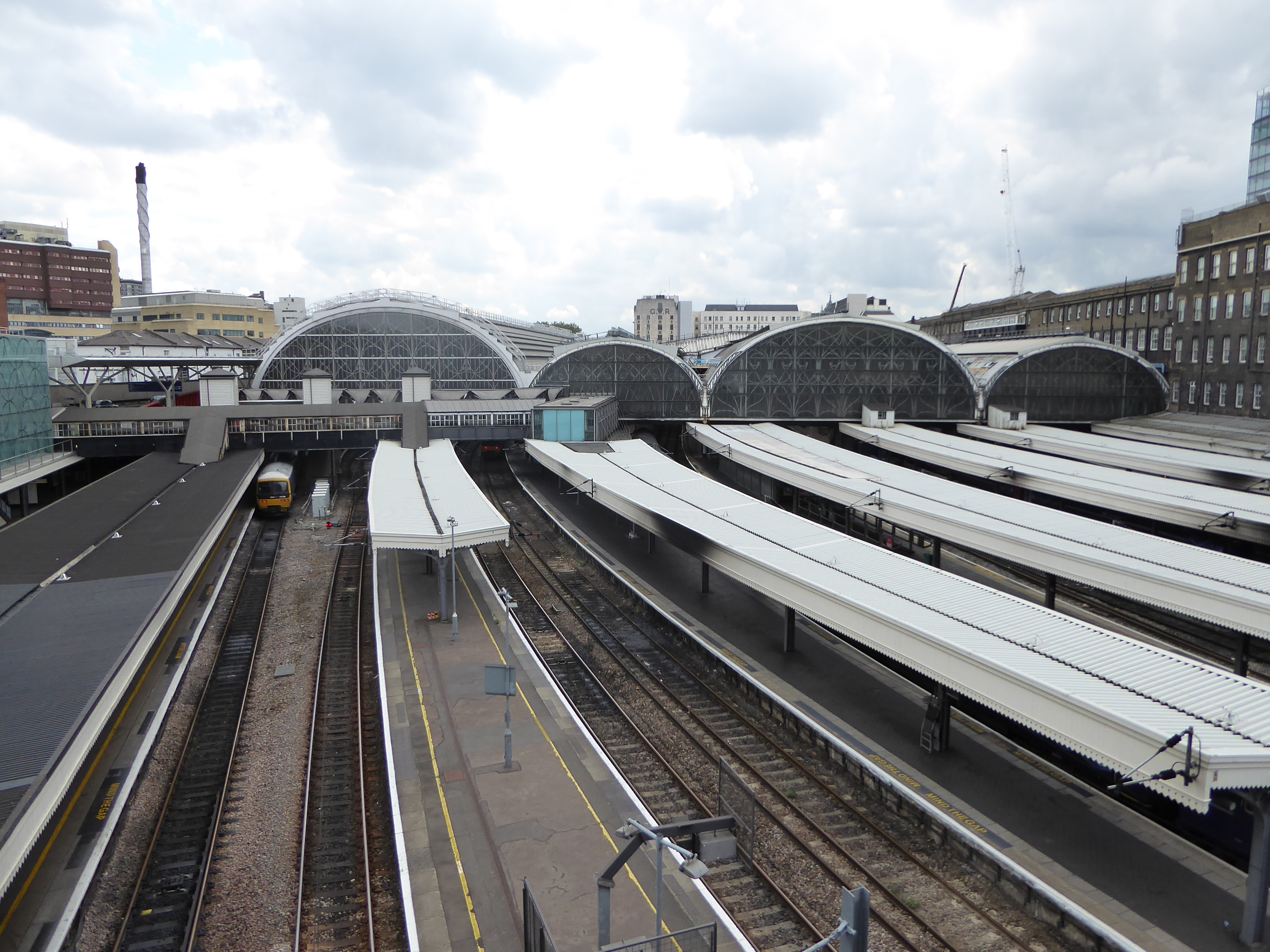 The Paddington sheds from the east.