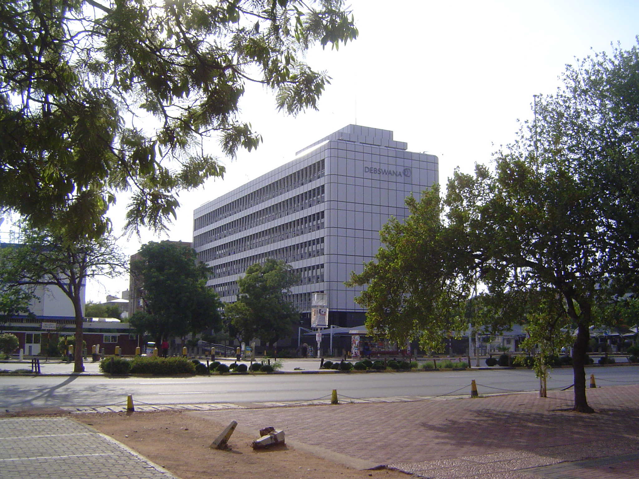 Here are the administrative offices of Debswana, the partnership between DeBeers and the government.