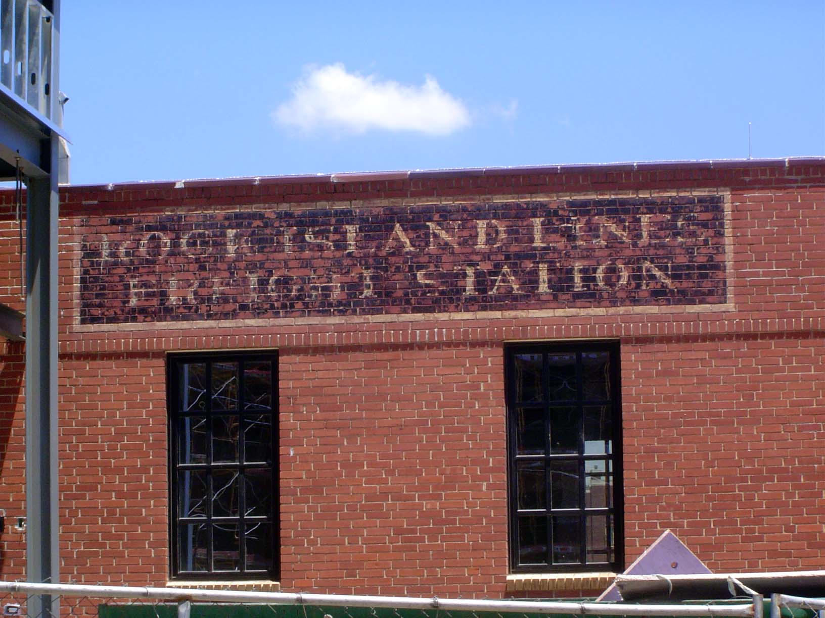 The Rock Island railroad is gone, and its Oklahoma City freight yard is mostly a parking lot. The freight station survives, sort of: it's be