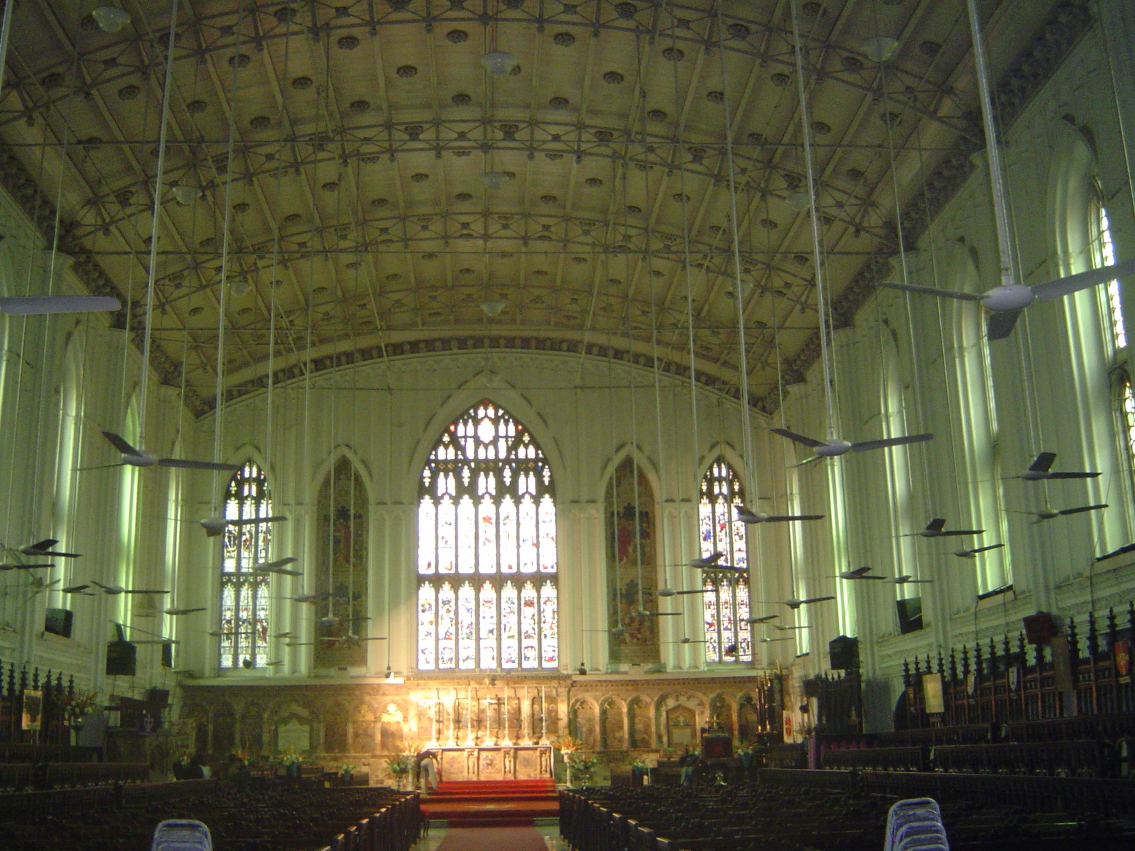 The interior.