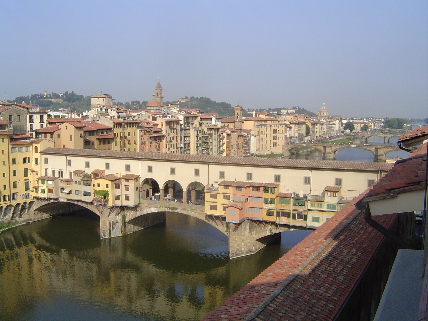 In English the city is "Florence," in Italian it's "Firenze," but to the Romans who built a town here at the head of navigation on the Arno