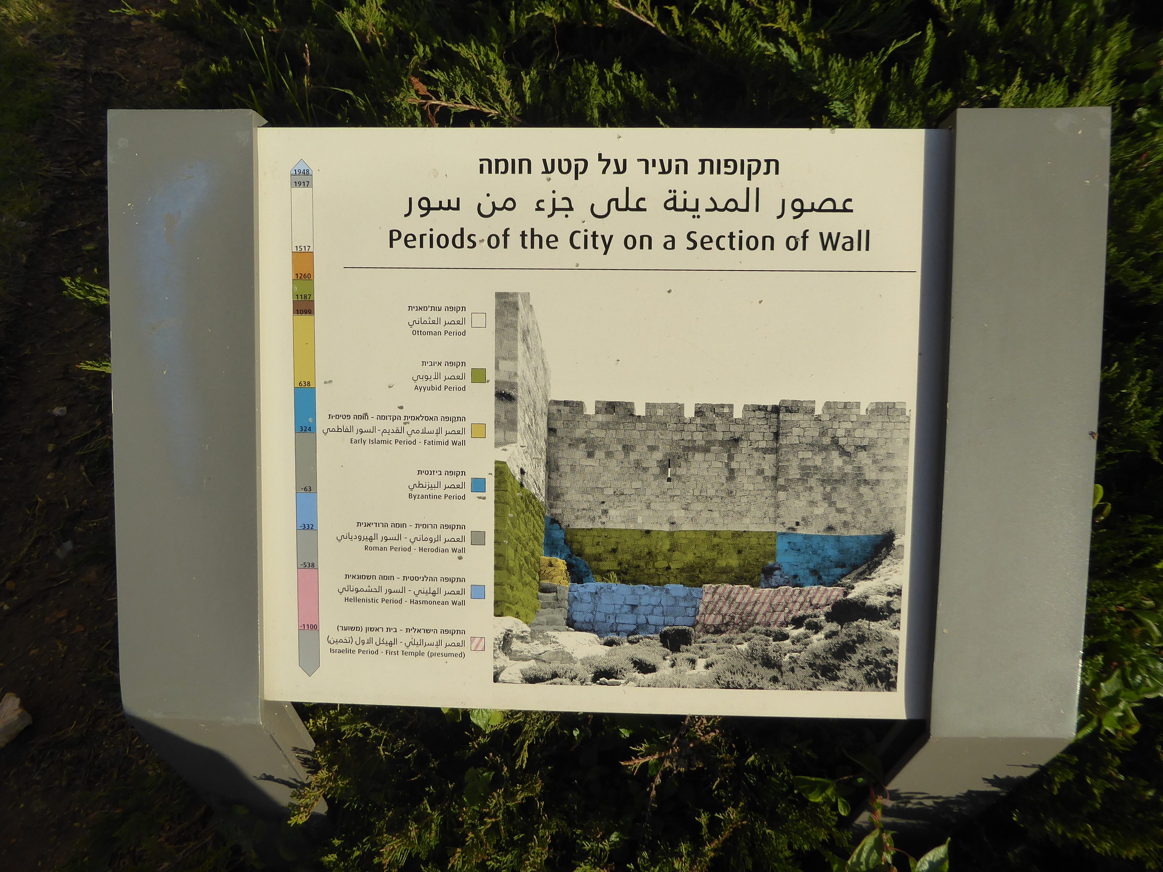 Nobody can say that the Israelis ignore the history of the land they hold.