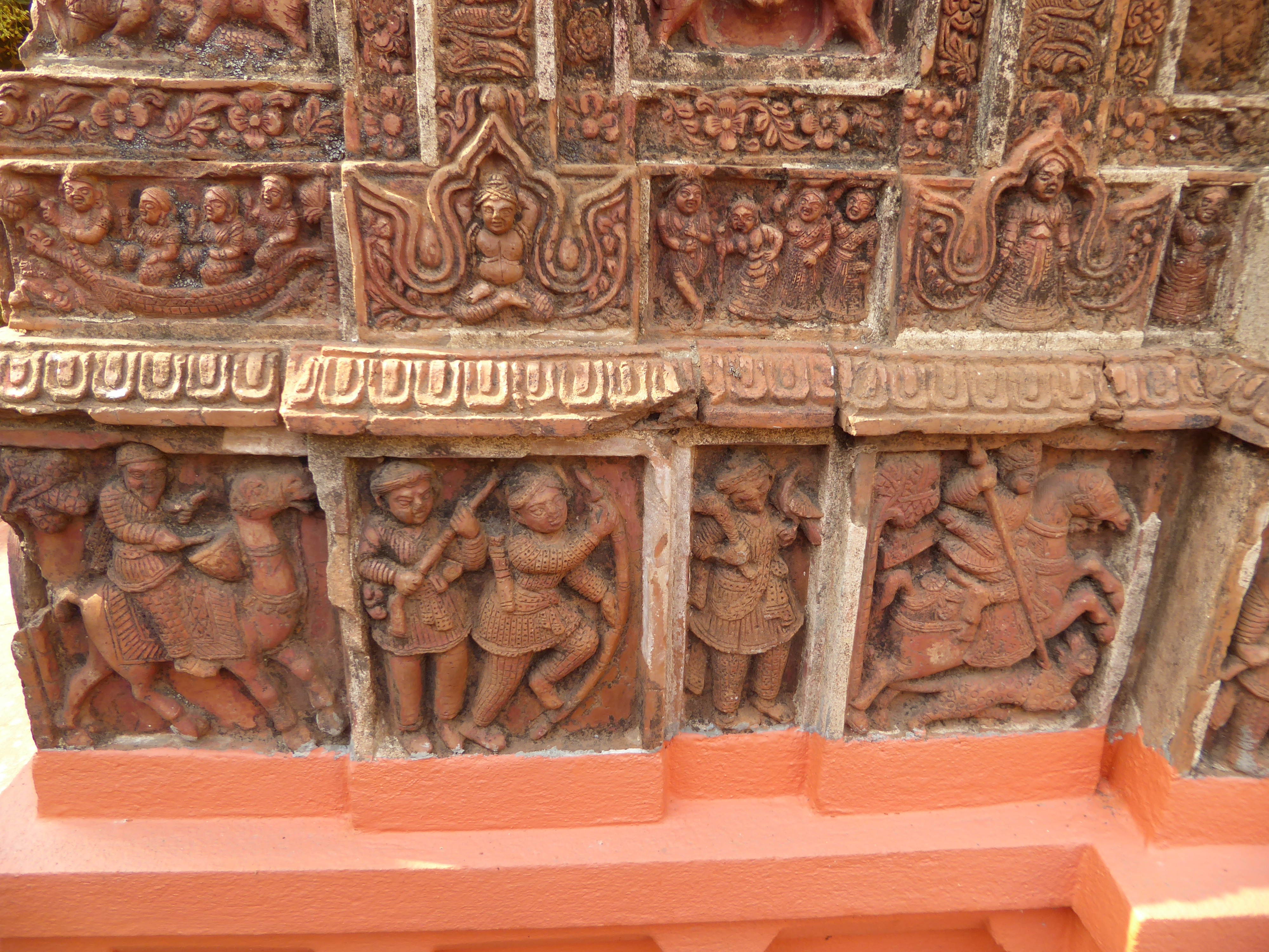 Had anyone in Bishnupur in the old days ever seen a camel? Maybe Bengal was more open to the world than we imagine. Certainly they had seen