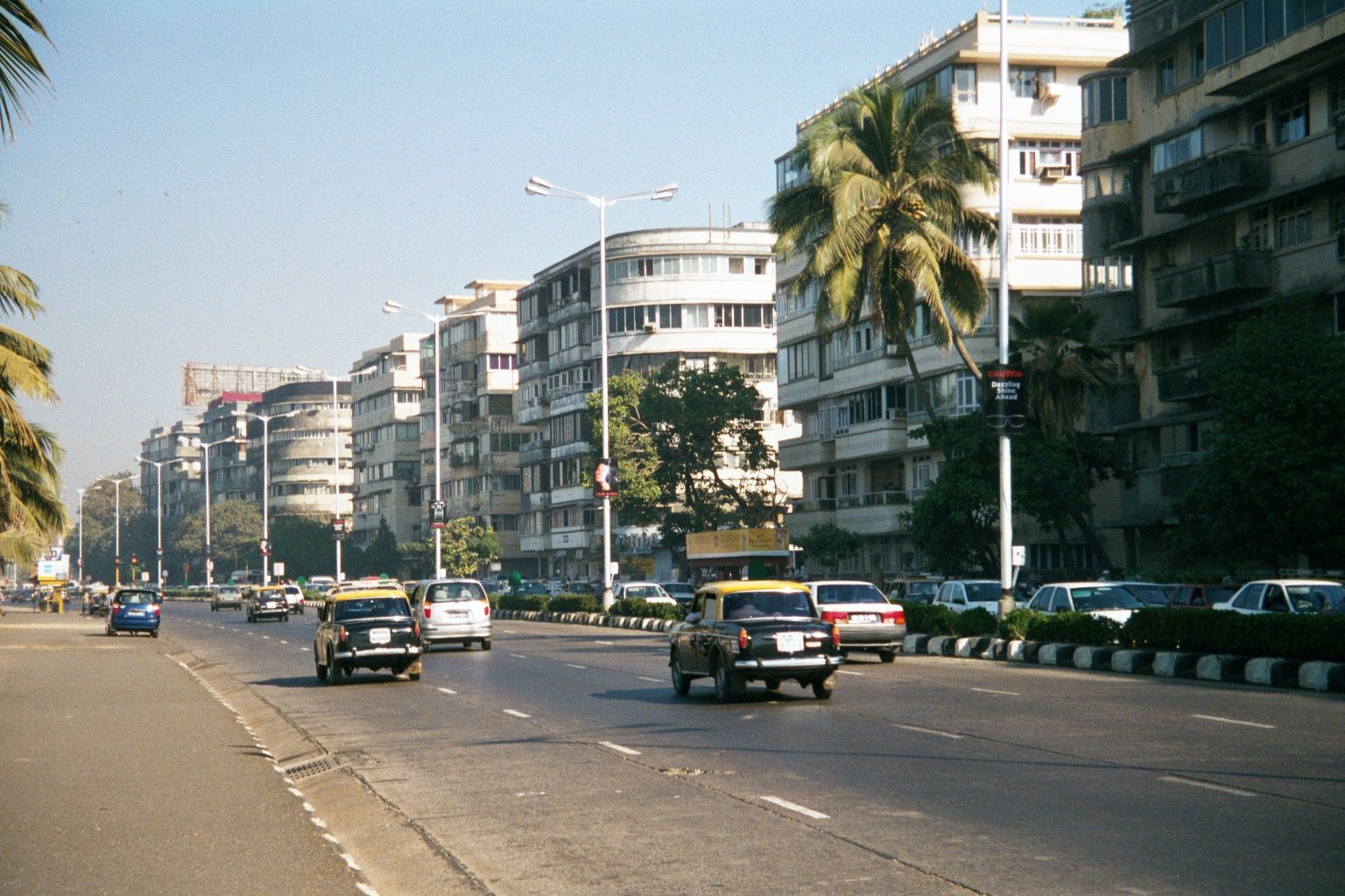 Fronting on that same beach is Marine Drive.