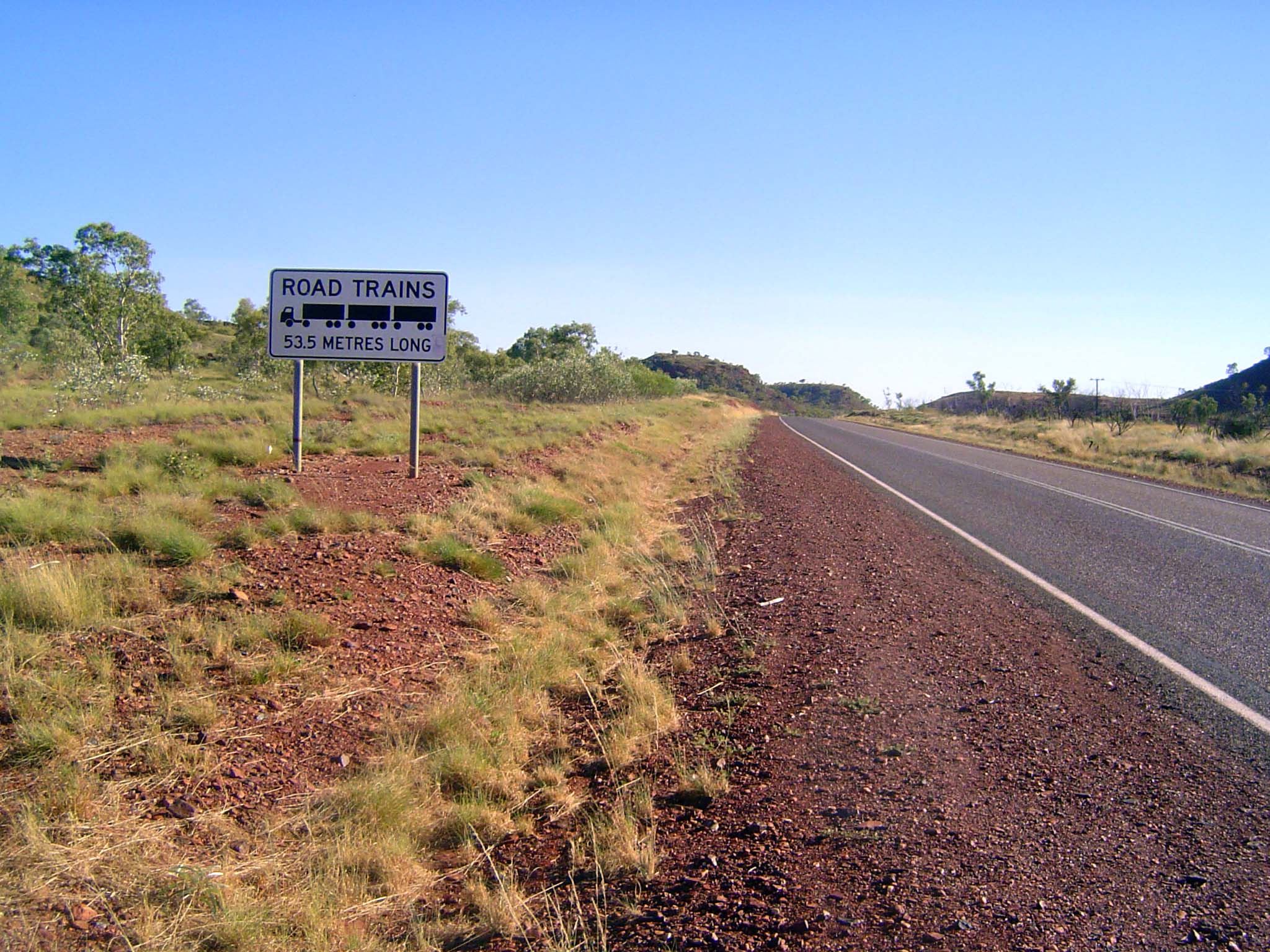 Triple trailers are about the most exciting thing en route, which is not to say that the drive is boring, only that these longhaulers catch