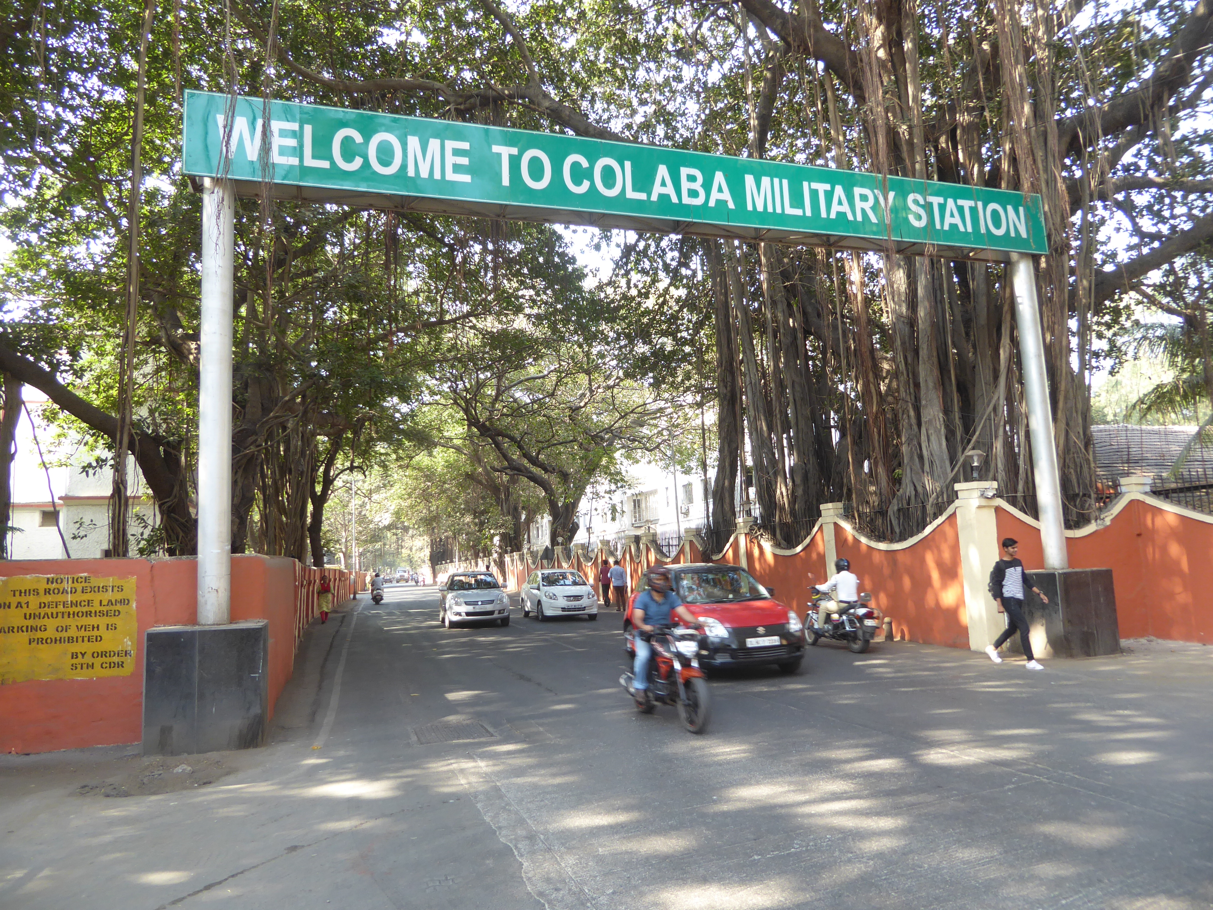 The southern tip of the peninsula is mostly walled off for the use of the Indian navy.