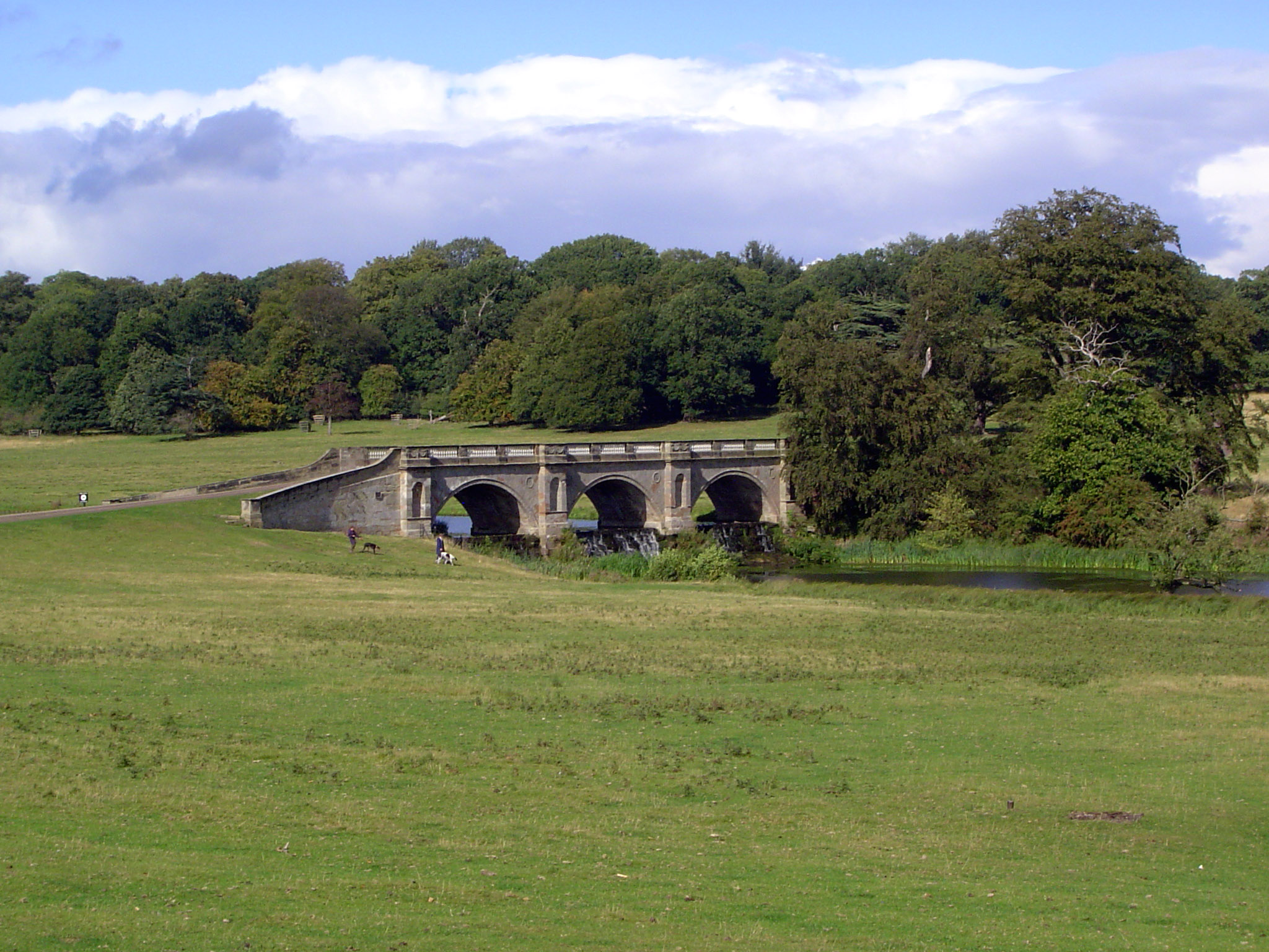 The forbidden entrance would have brought us over this bridge, another Adam contribution and a reminder of Roman gravitas. The landscaping w
