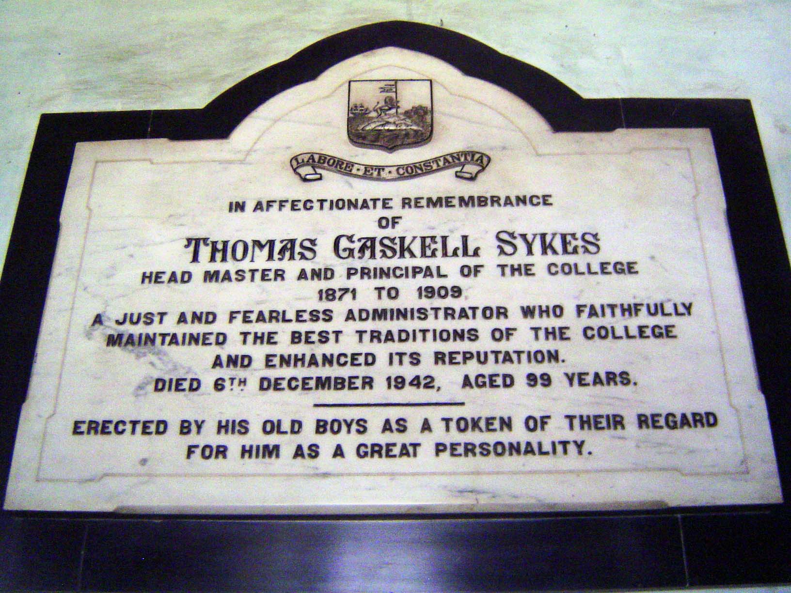 A long-serving and long-lived head master.