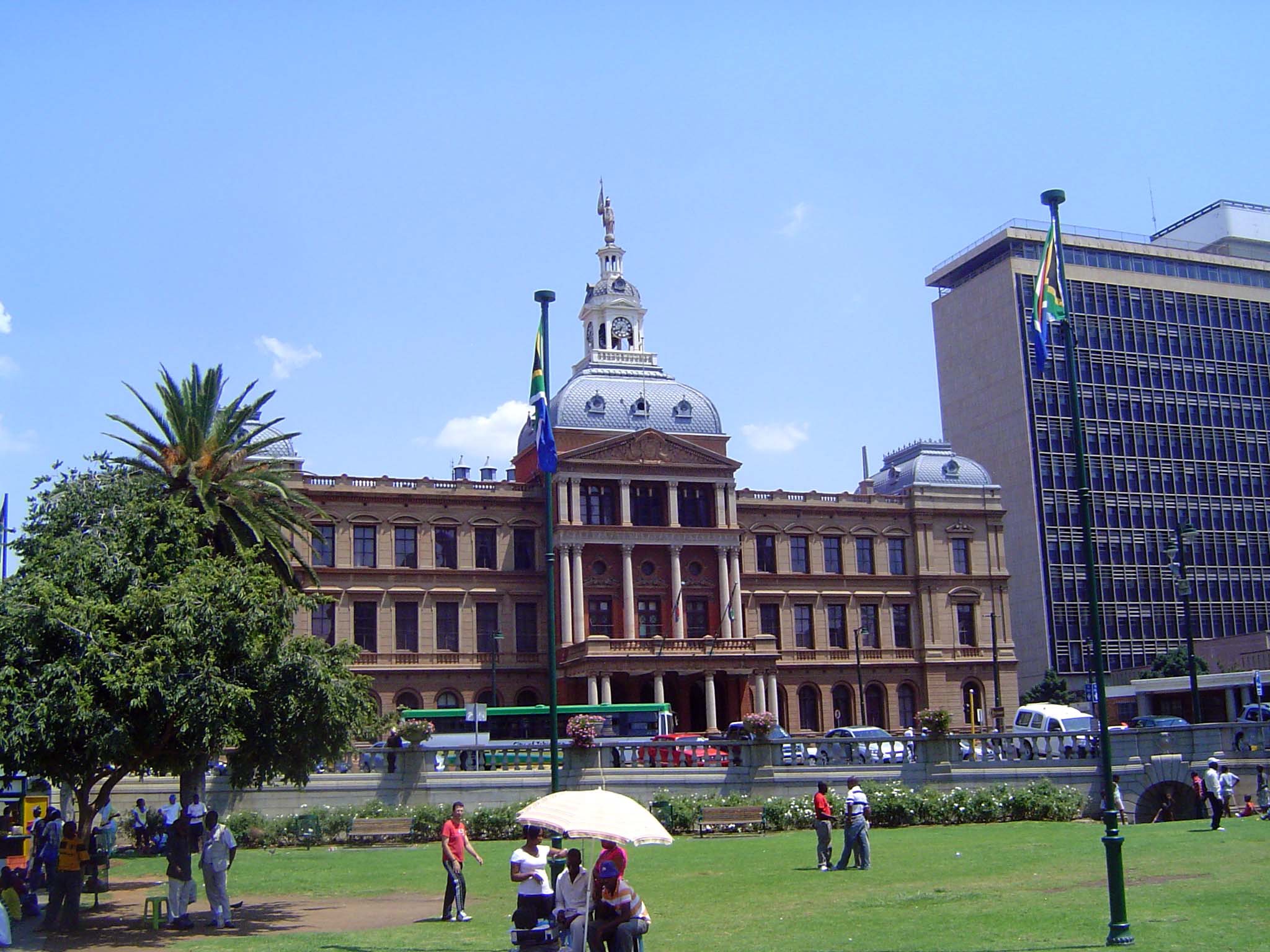 On the north side of the square is the City Hall.