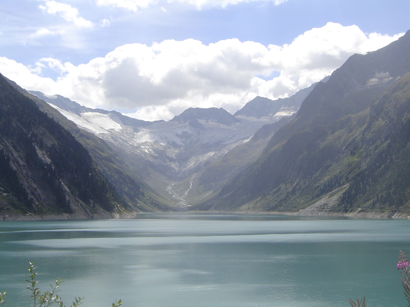 The Schlegeis Reservoir looks peaceful enough, but on a summer day you'd best count on sharing the scenery with a thousand people, most of t