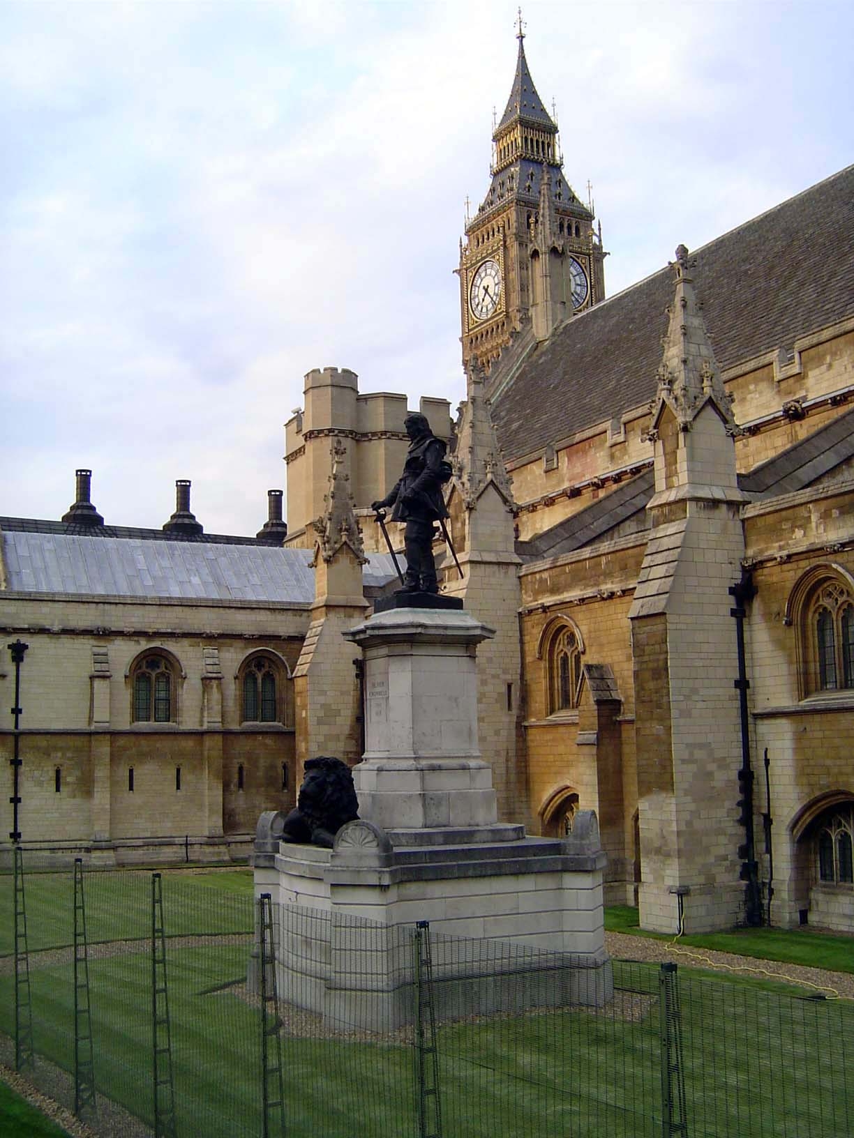 Politicians next to last. Cromwell stands protected by the best security money can buy.