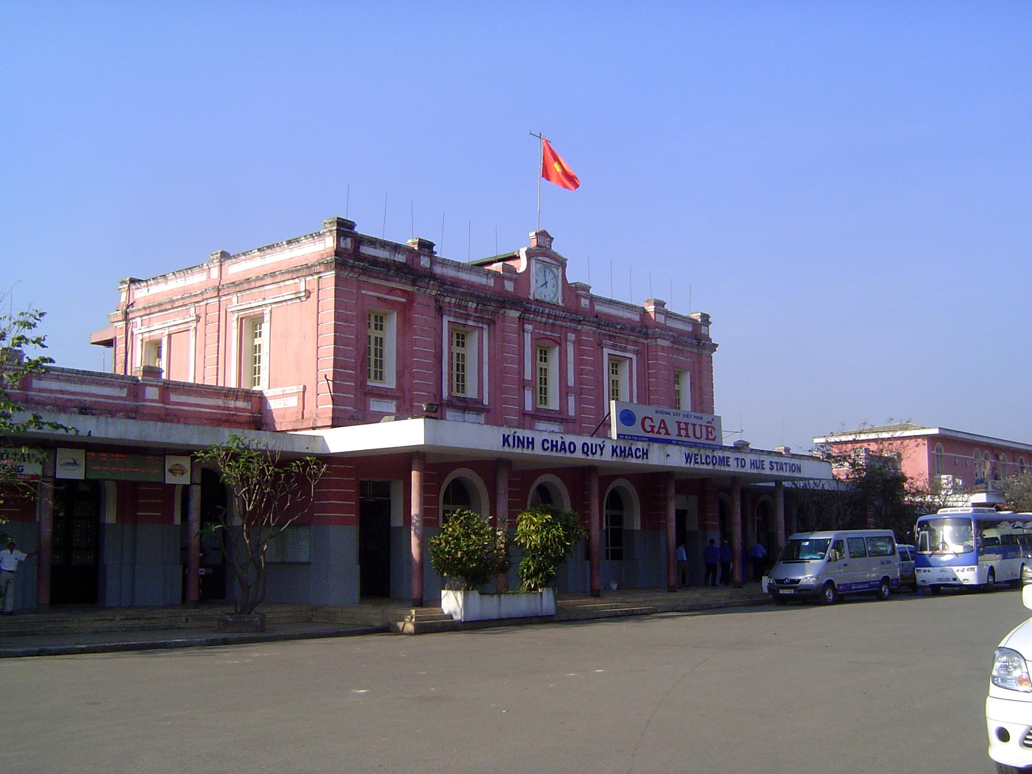 Railroad station.