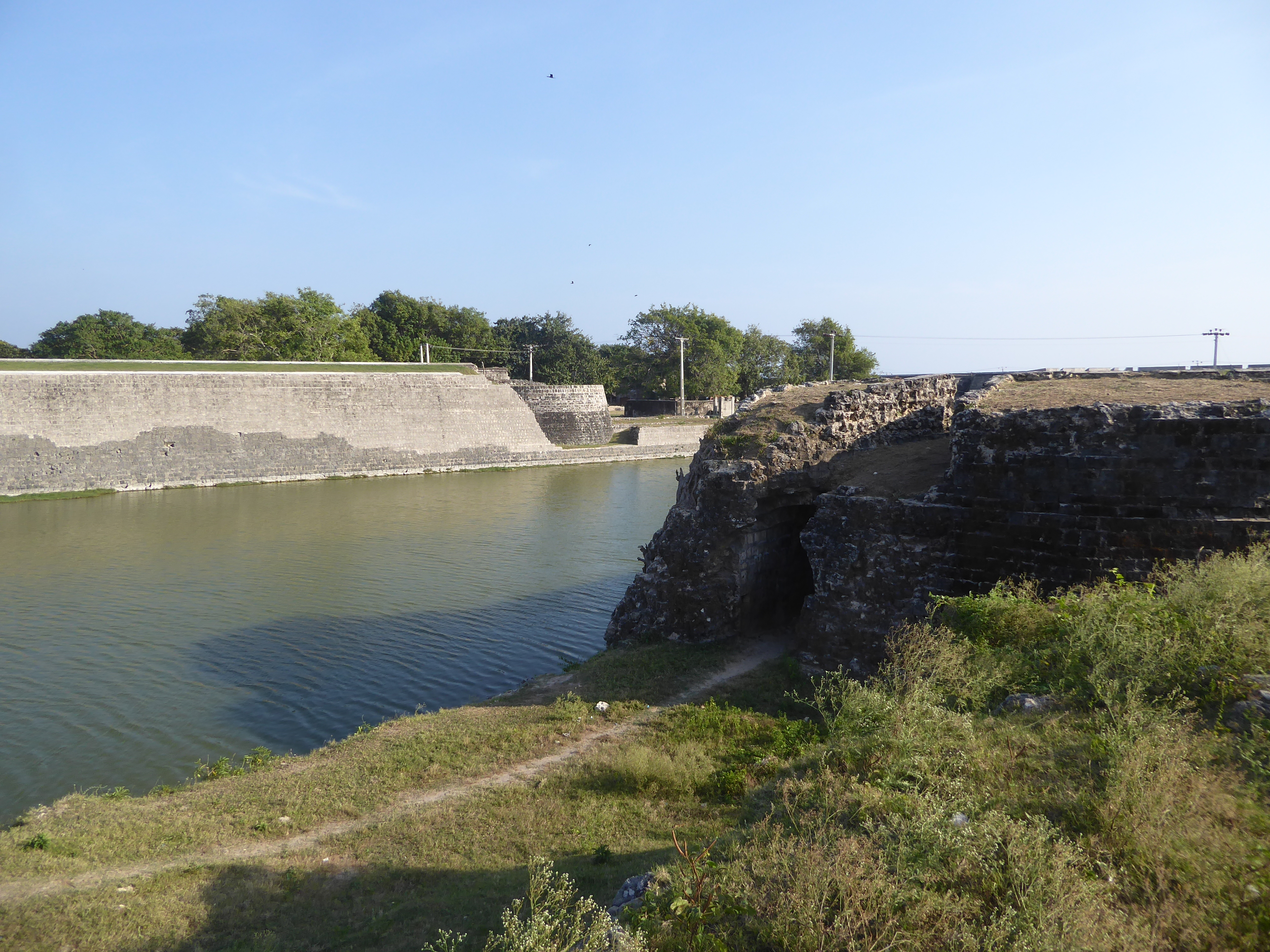 If you circle the fort, you'll notice that parts of the outworks are disintegrating.