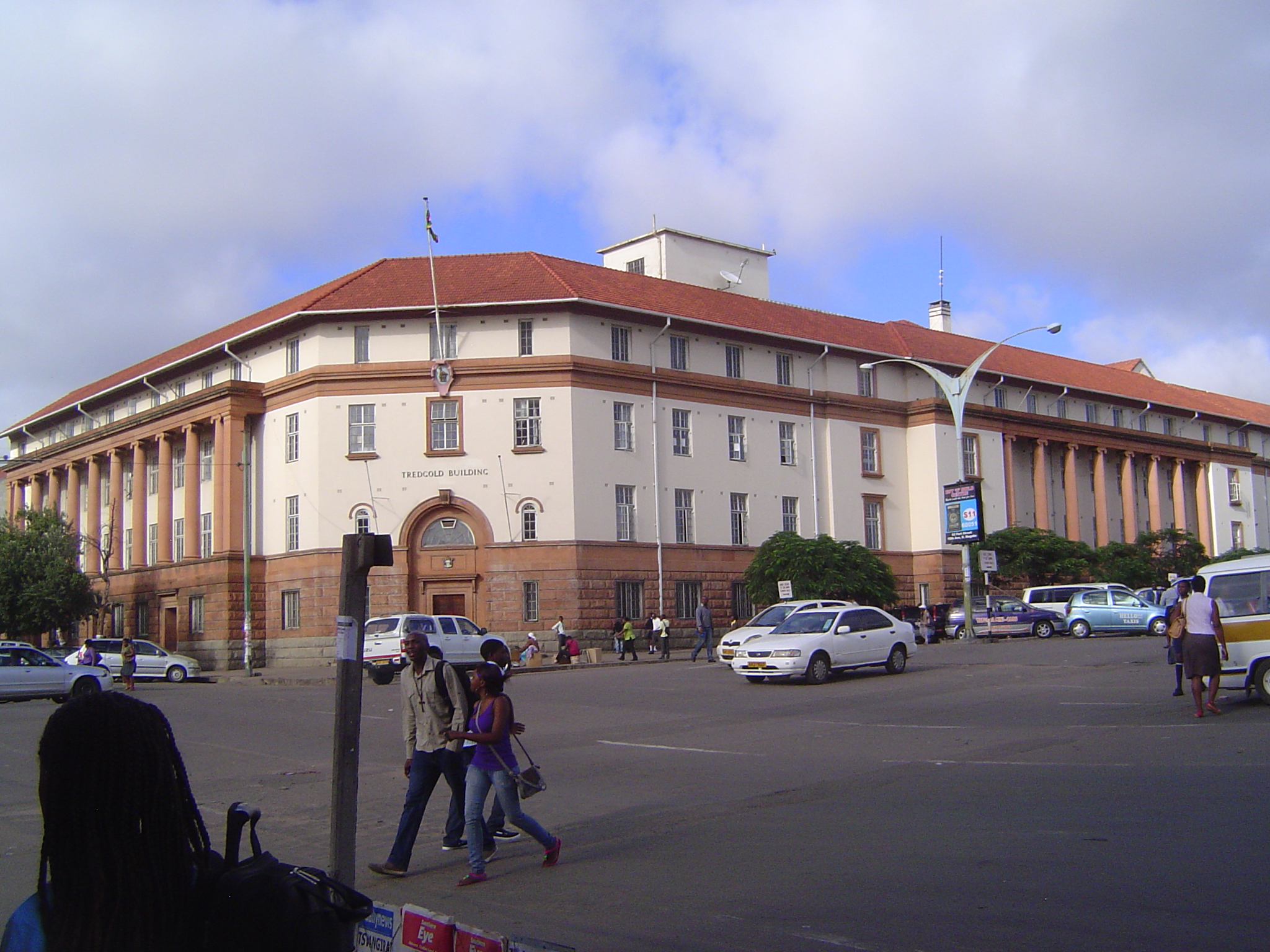 The Tredgold Building is a court house and the seat of other government offices. It was built in the 1930s and later named for Robert Tredgo