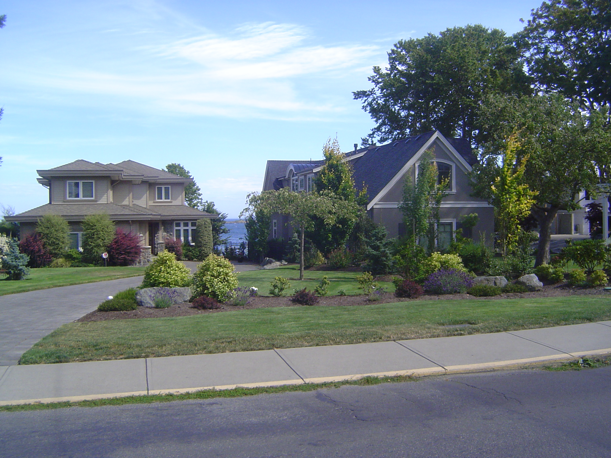 What came next? The lot was split and two new houses went up.