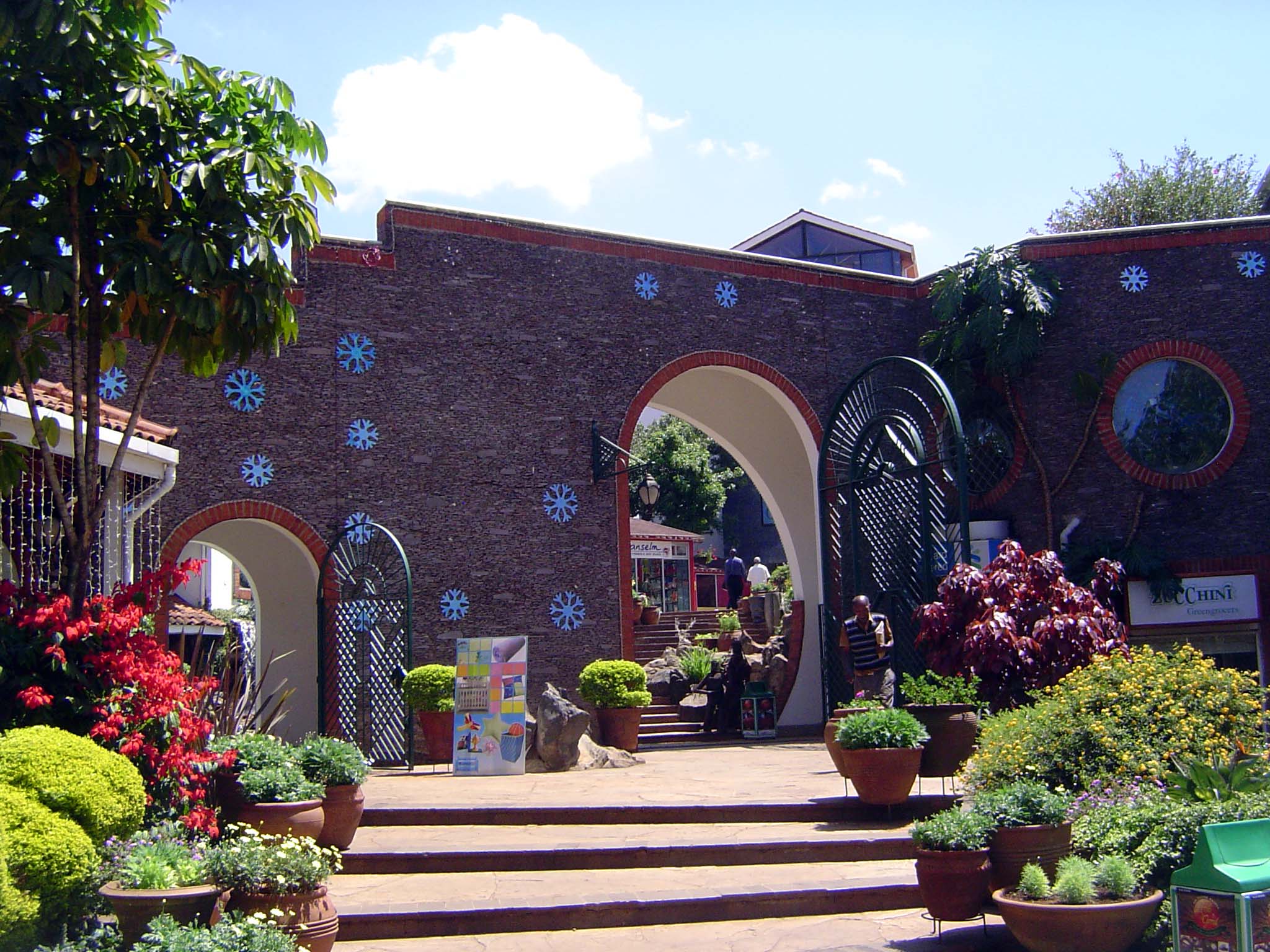 For foreigners, living in Nairobi often involves the diplomatic quarters around the far-north United Nations Avenue. Here's the entrance to