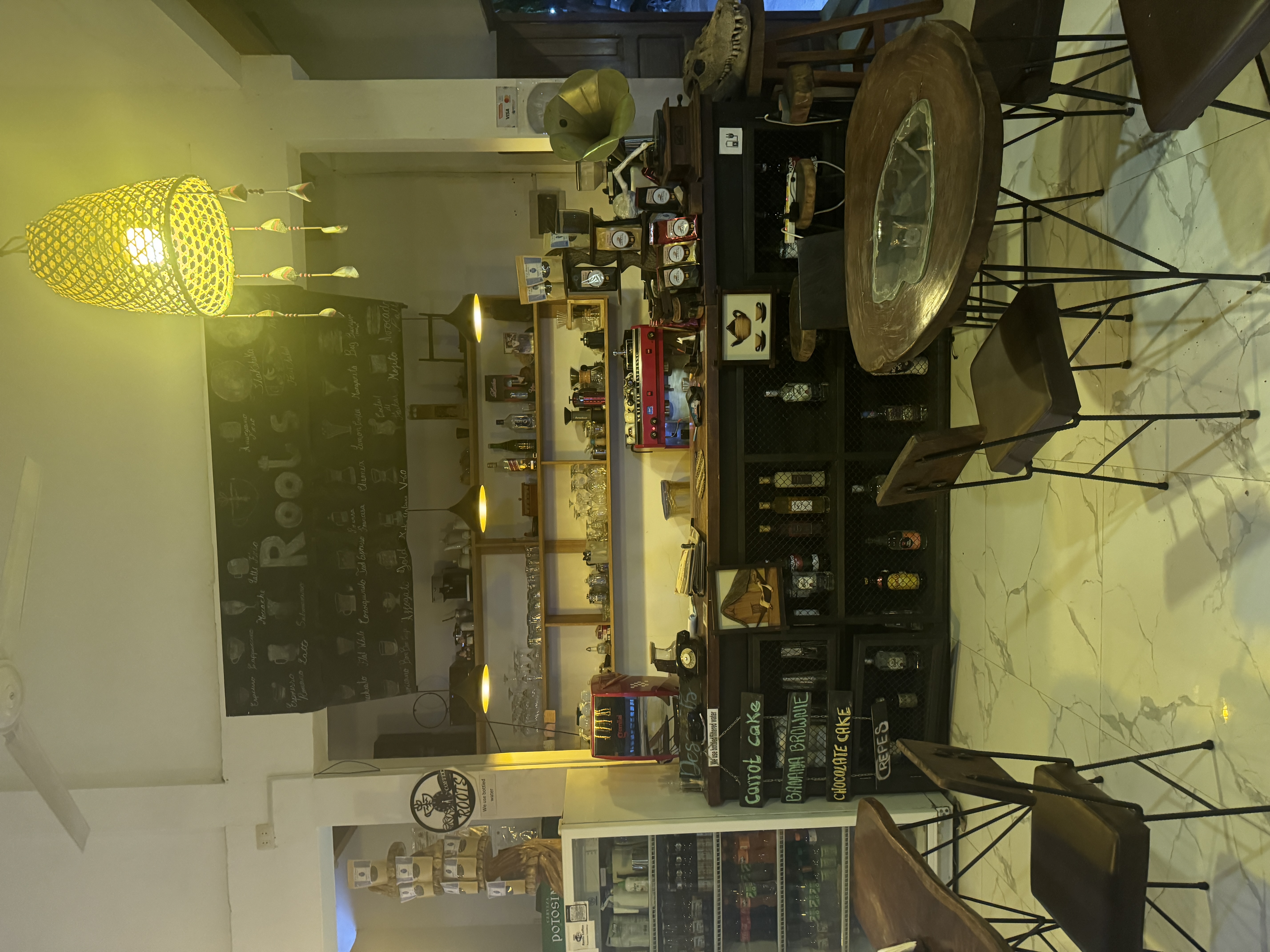 A coffee shop with as many flavors as Starbucks but better coffee and lots friendlier.