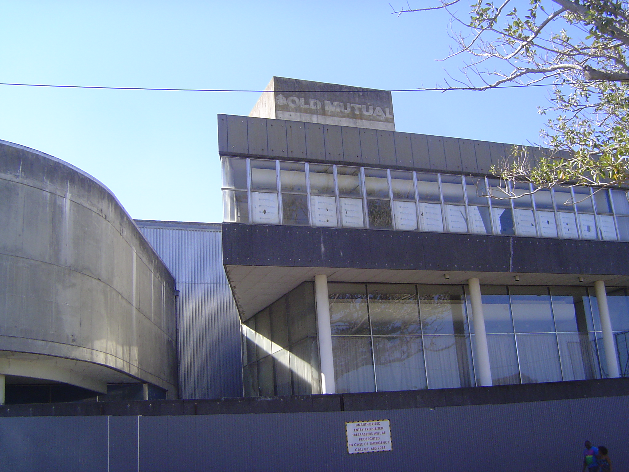 Here, just before its demolition, is the Werdmuller Centre, opened in 1975 and much praised by architects, though not by shoppers.