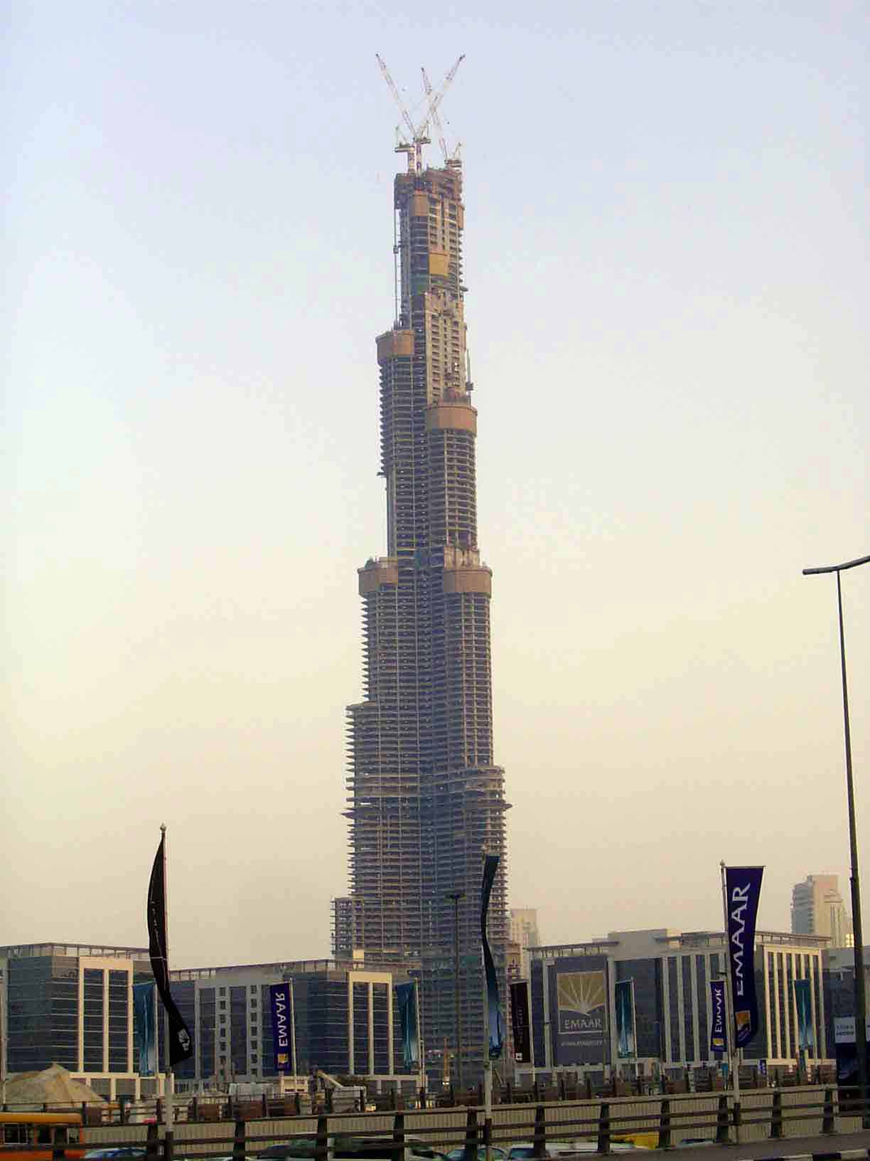 The Burj Dubai takes shape.