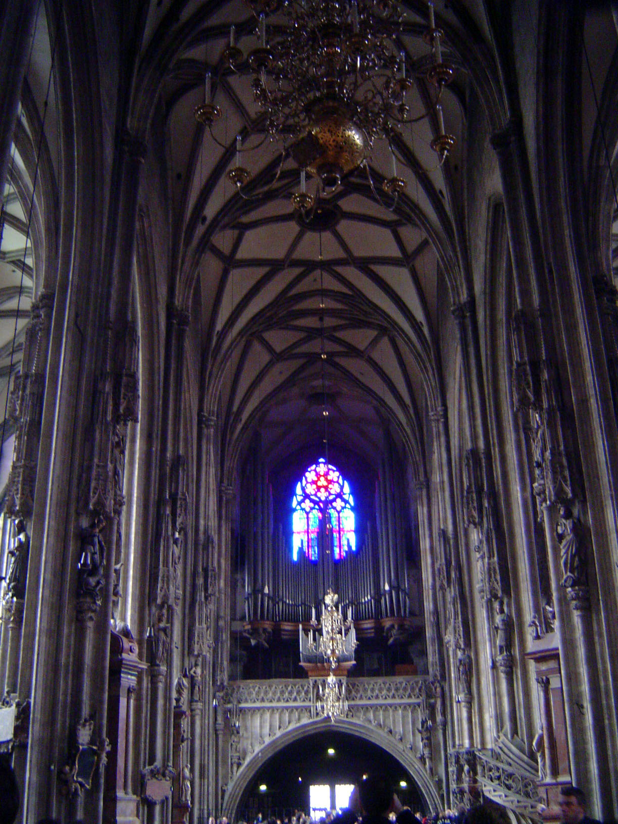 Nave, with vaulting from about 1450.