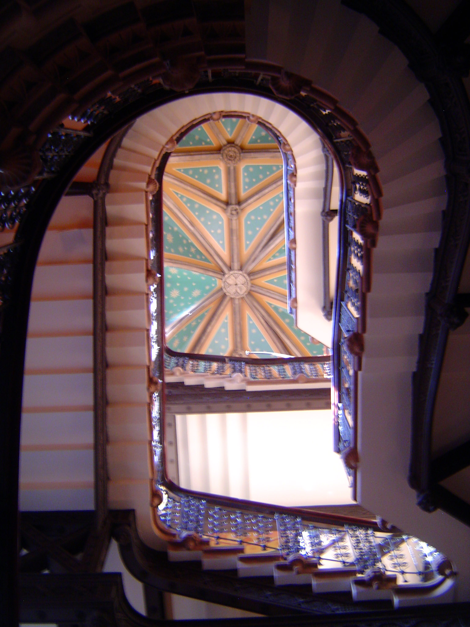 Stars in the vault above.