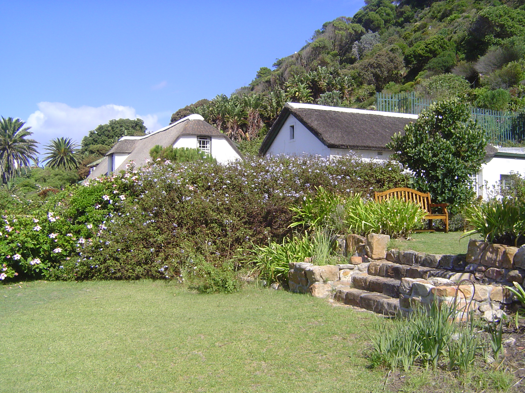 Here's Long Cottage again, but this time seen from the garden of the neighborhood's best-known, though short-term, resident.