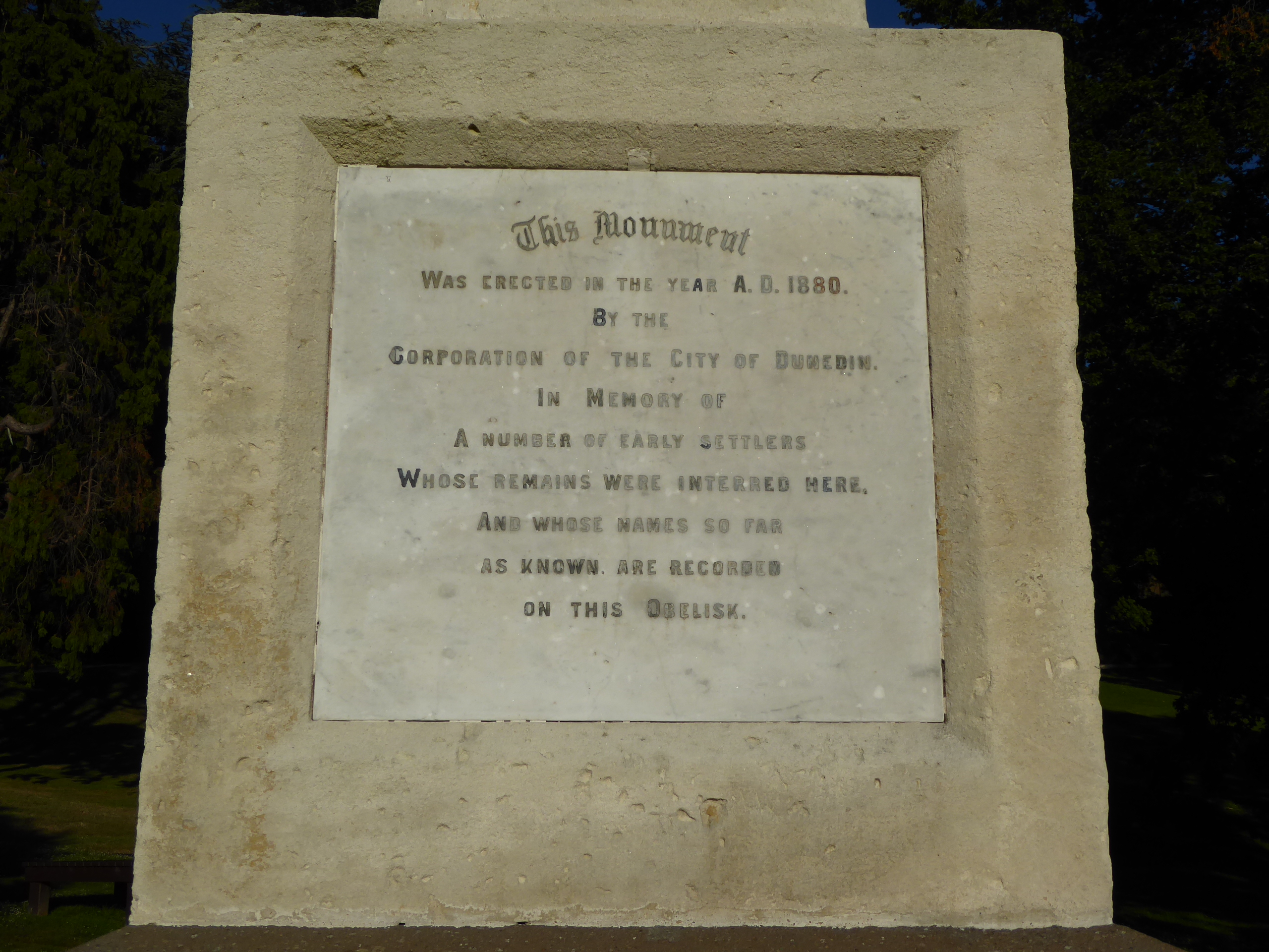 It's on the site of unmarked graves.