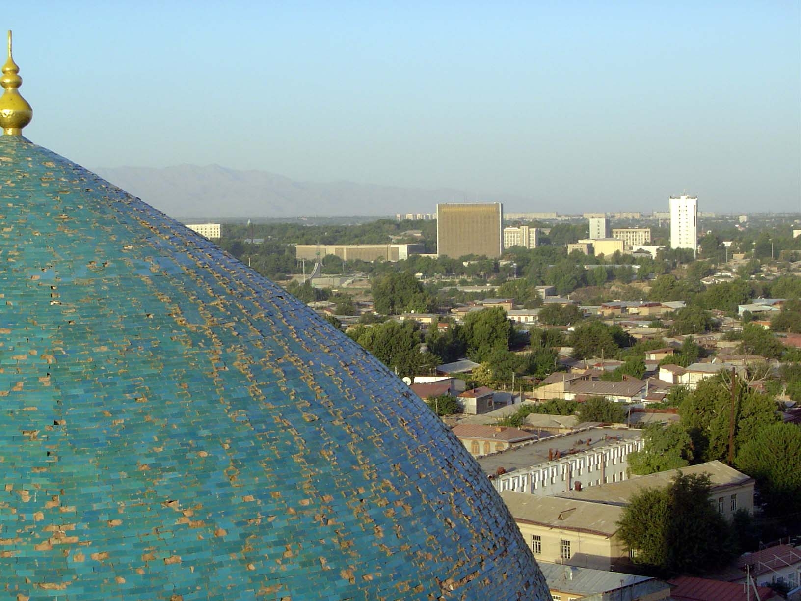 The same Soviet complex seen from Bibi Khanum.