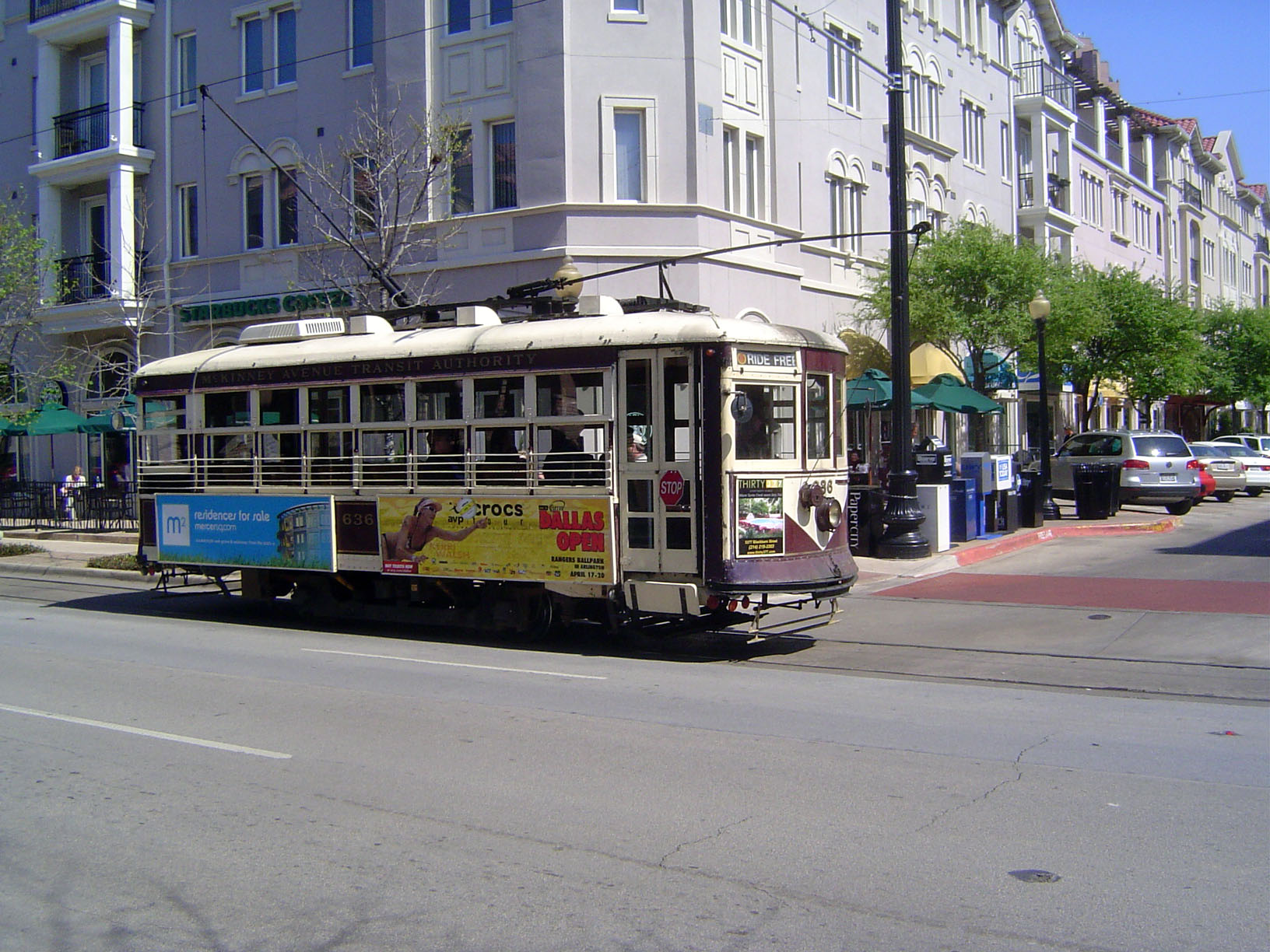 Restored streetcars create a visual link to the past.