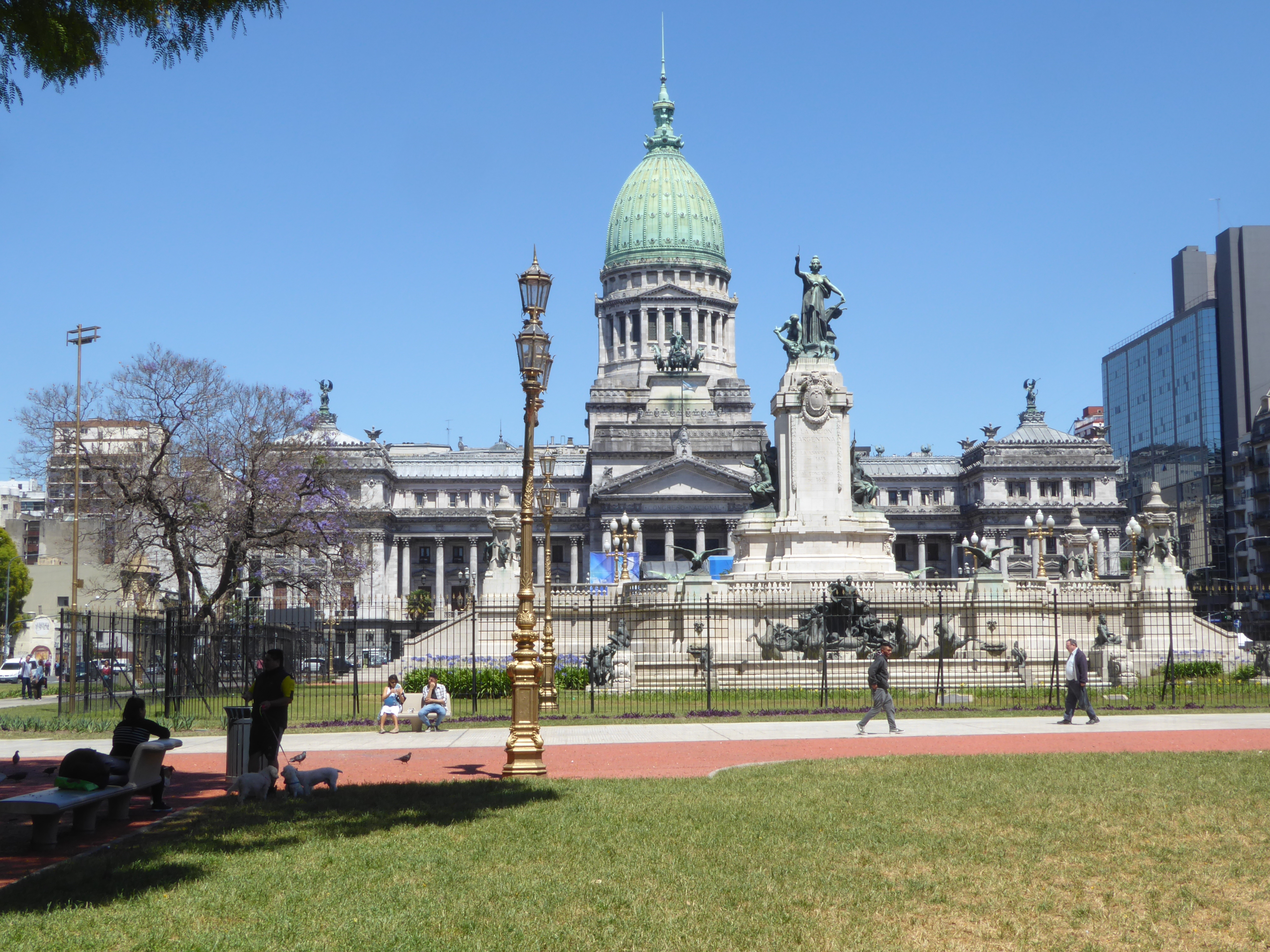 The Palace of the Argentine National Congress was designed by Vittoria Meano, an architect who had arrived in Argentina in 1884 and who a de