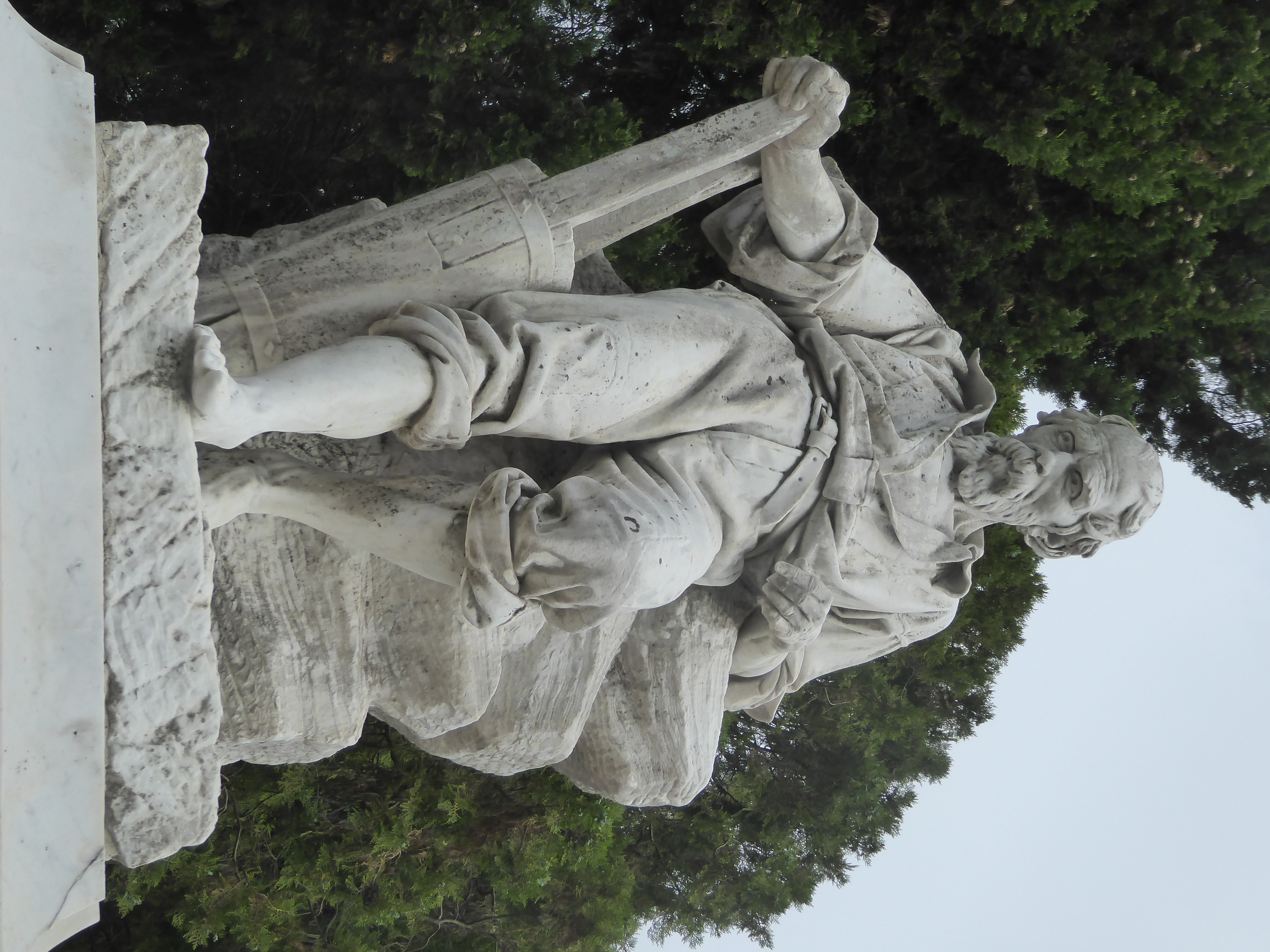 How does a laborer rate a fine monument like this? Or is a titan remembering humble beginnings?