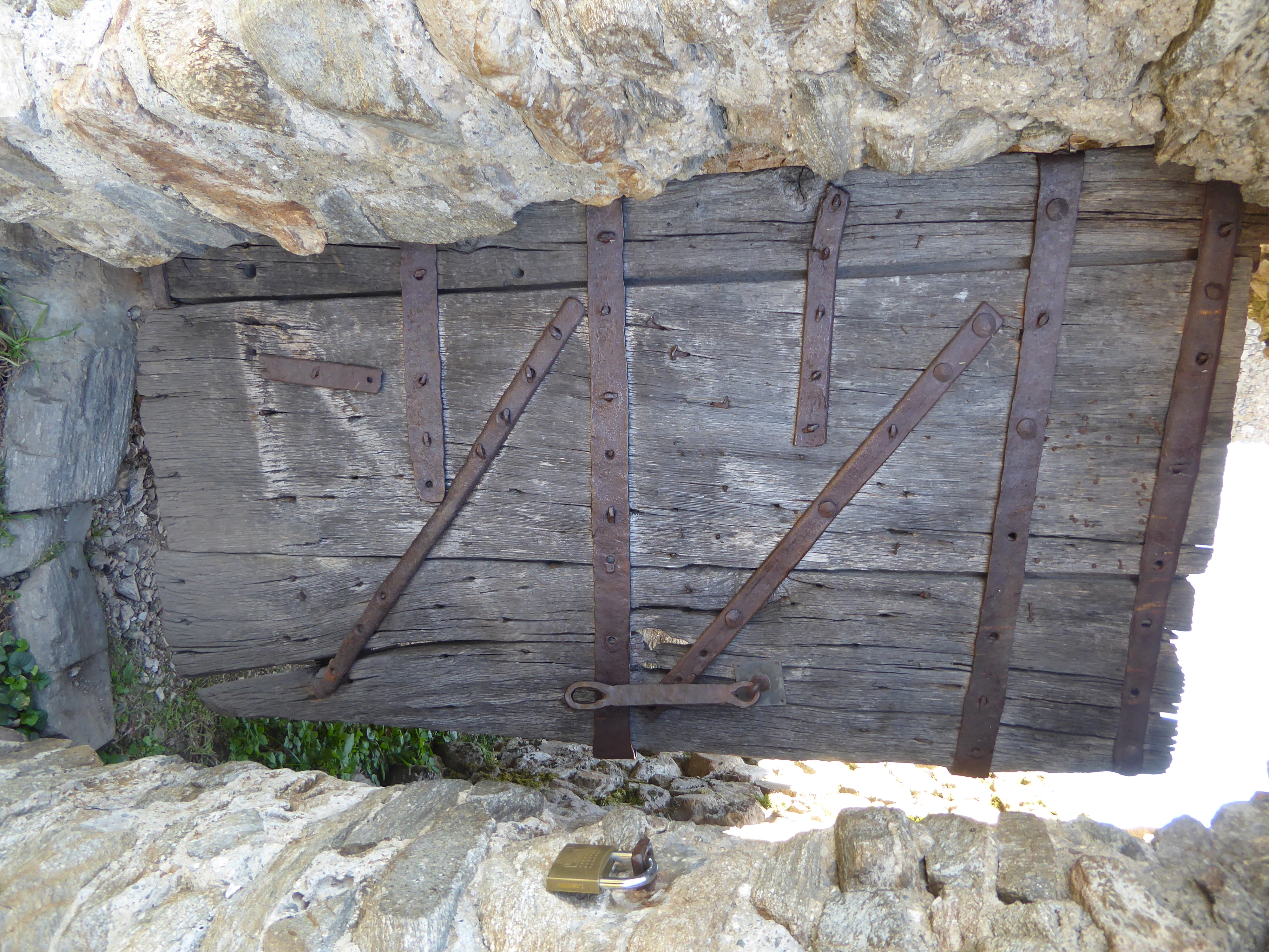 The gate to the hilltop church.