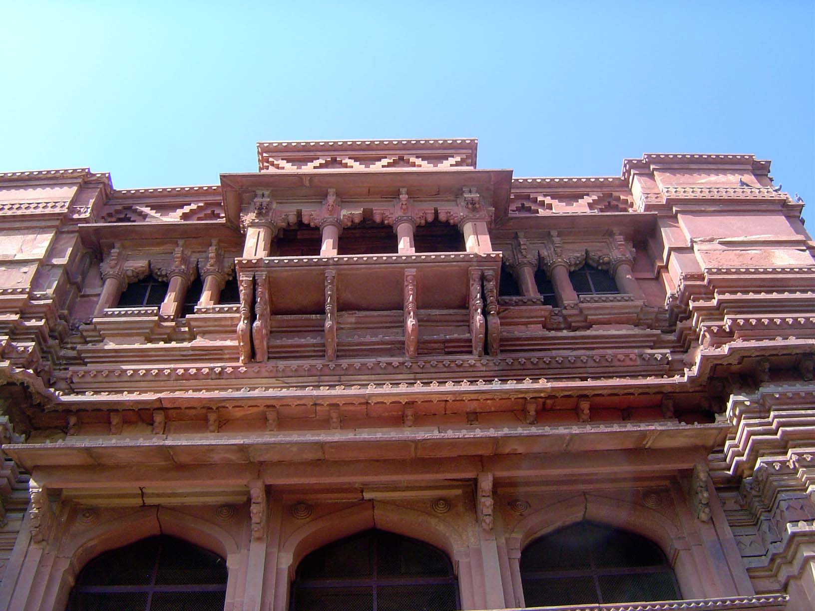Balcony on the south facade.