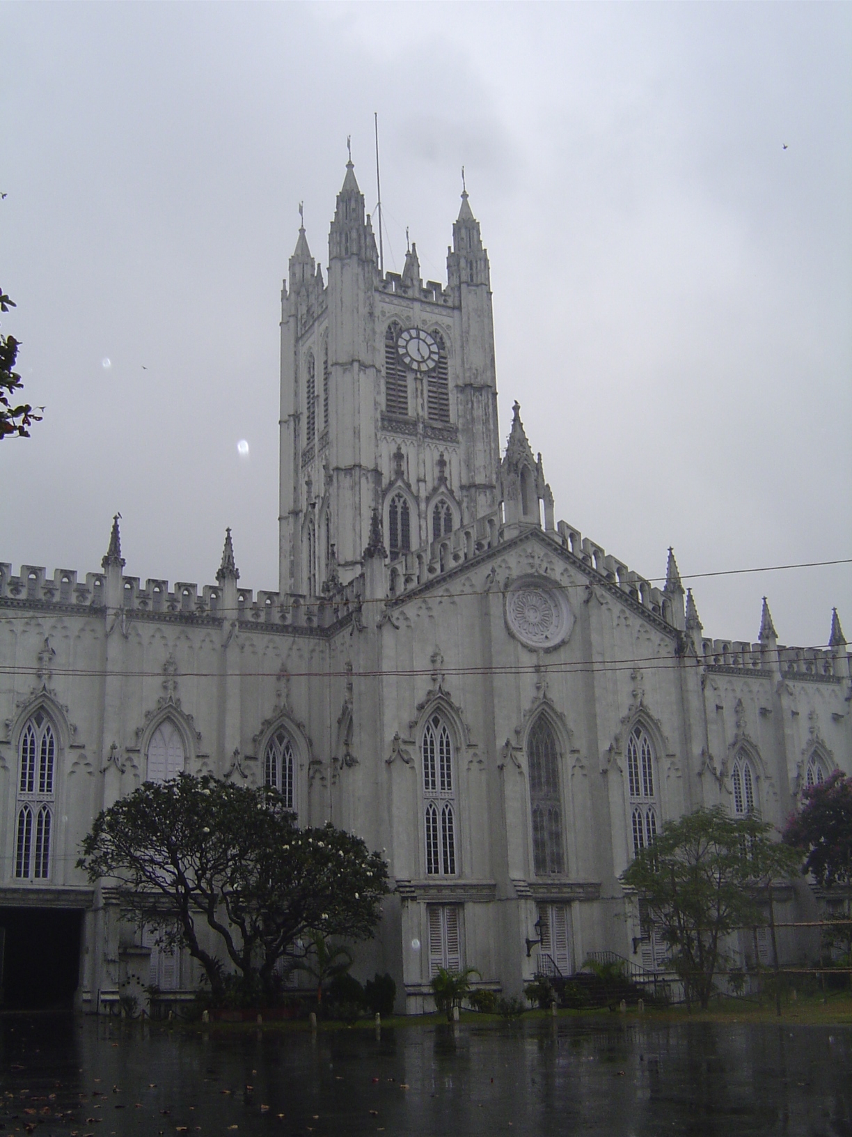 Near the south end of the Maidan: St. Paul's Cathedral, designed by W.N. Forbes in 1819, begun in 1839, and finished in 1847 with the help o