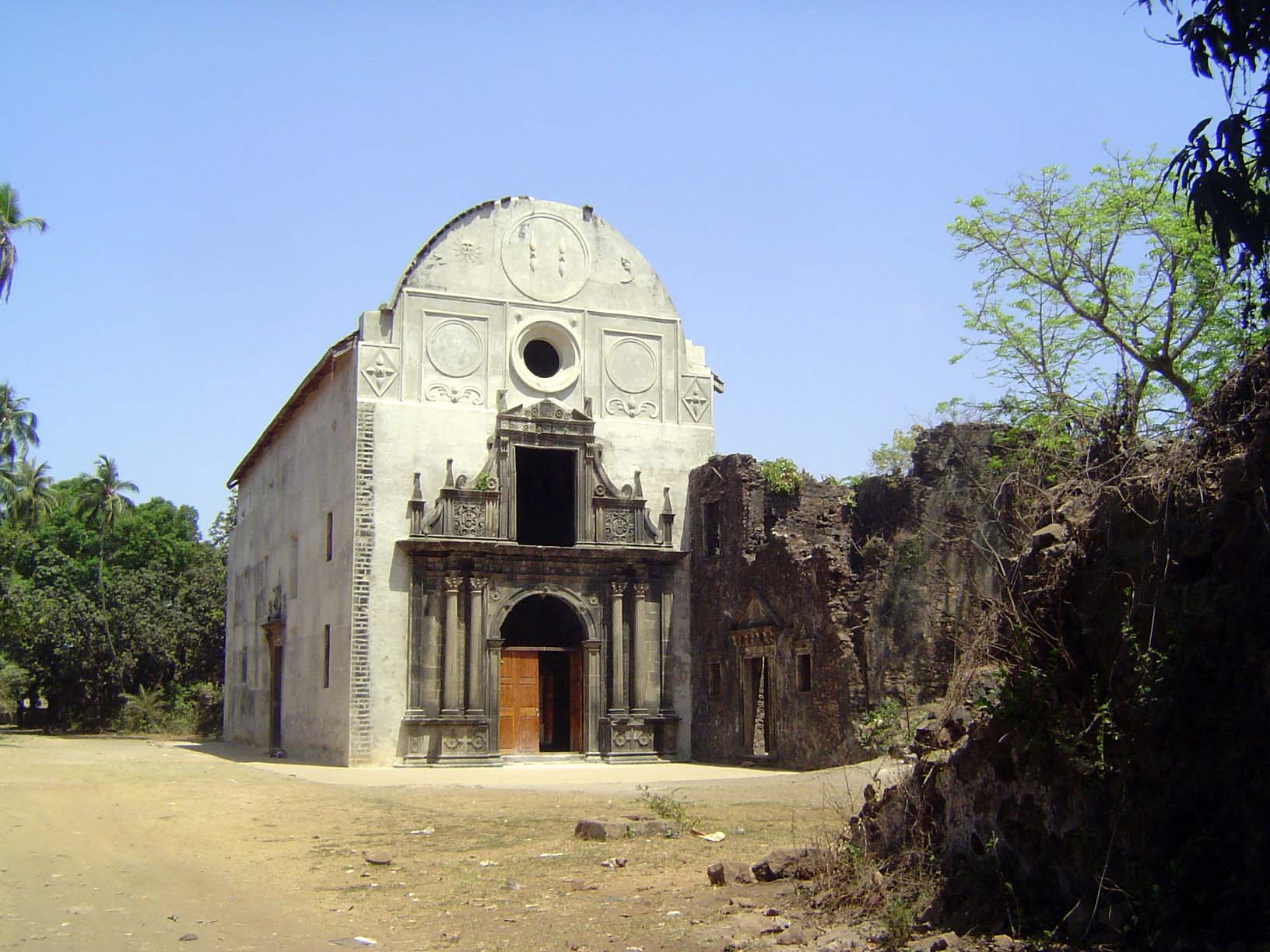 The recently restored Jesuit church and convent of the sacred name of Jesus. Francisco Xavier set up the mission of the Society of Jesus at